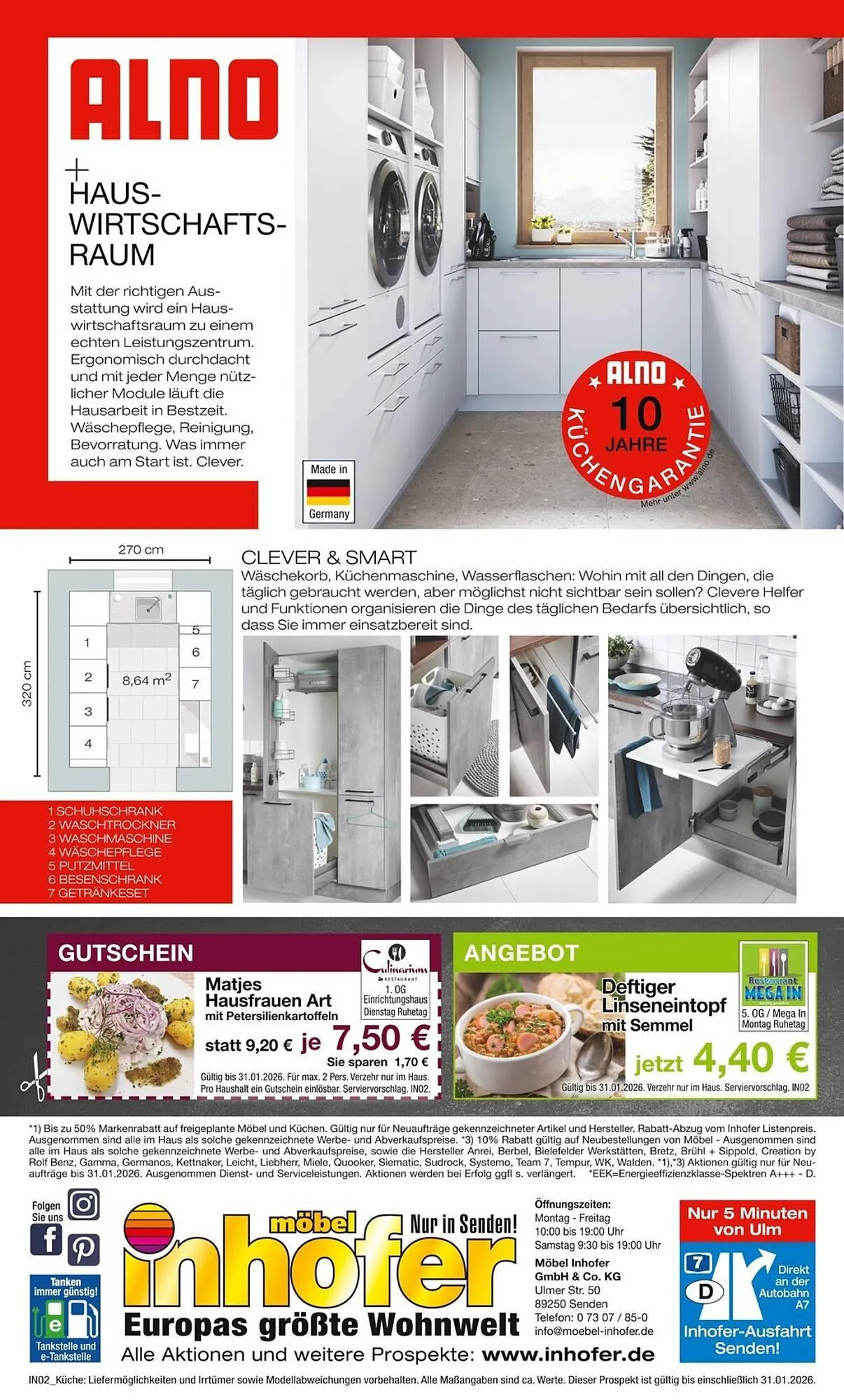 Möbel Inhofer Prospekt von 8. Januar bis 31. Januar 2026 - Prospekt seite 20