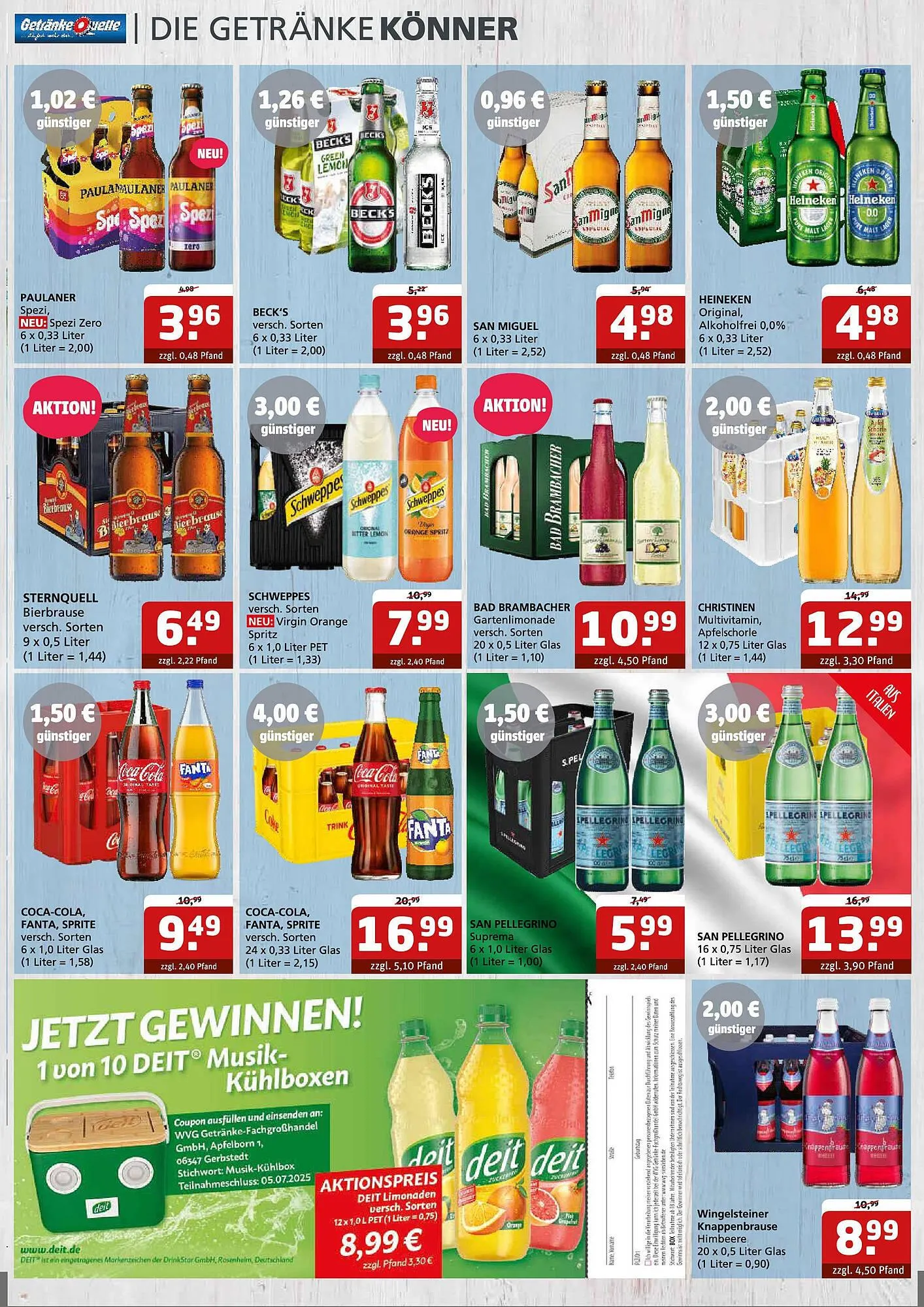 Getränke Quelle Prospekt von 22. Juni bis 5. Juli 2025 - Prospekt seite 5