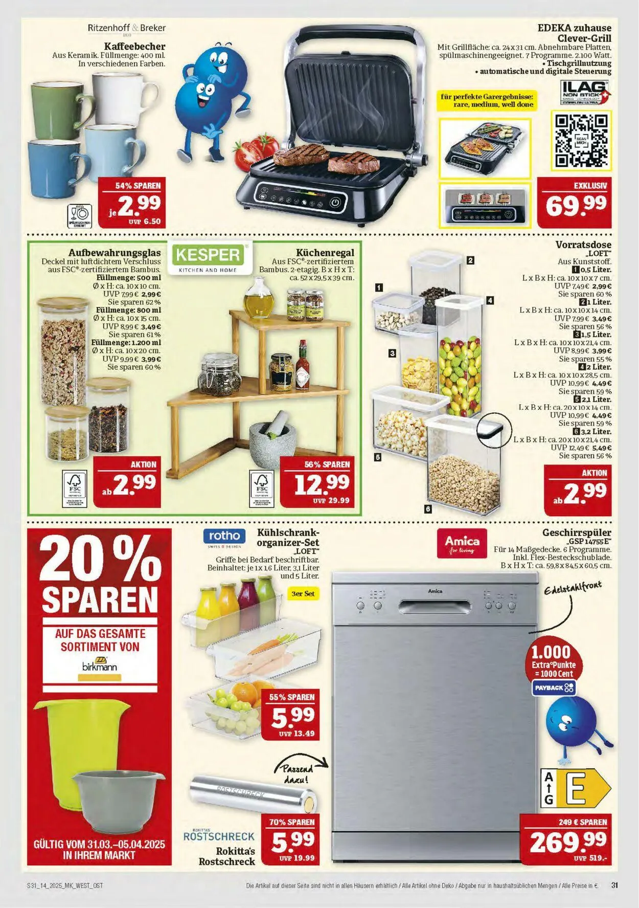 Marktkauf - Nürnberg-Thon Aktueller Prospekt von 31. März bis 5. April 2025 - Prospekt seite 31