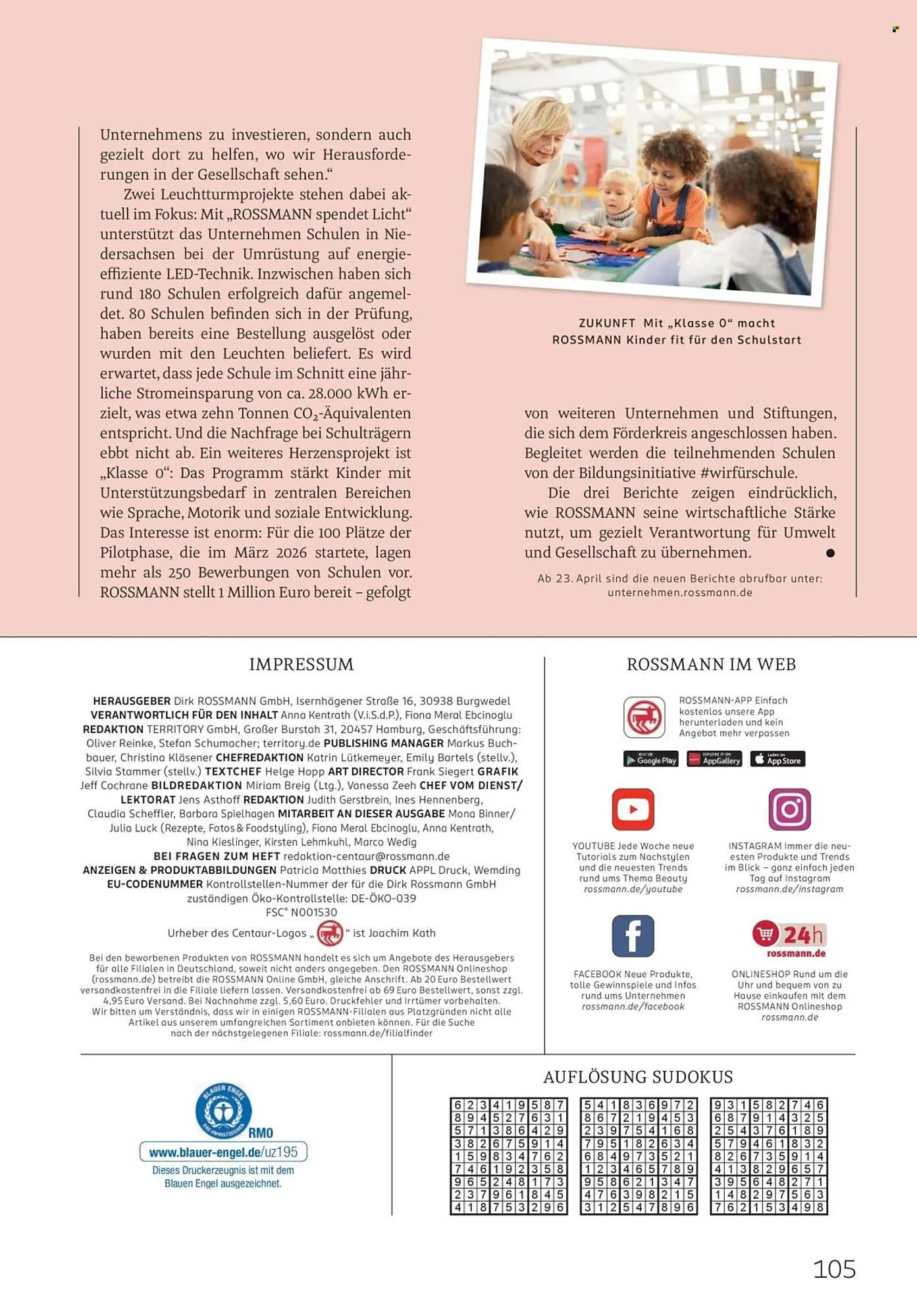 Rossmann Magazin von 1. April bis 30. April 2026 - Prospekt seite 105