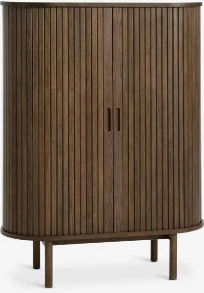 Credenza LYNGVIG 90 cm 2 ante a tamburo rovere scuro