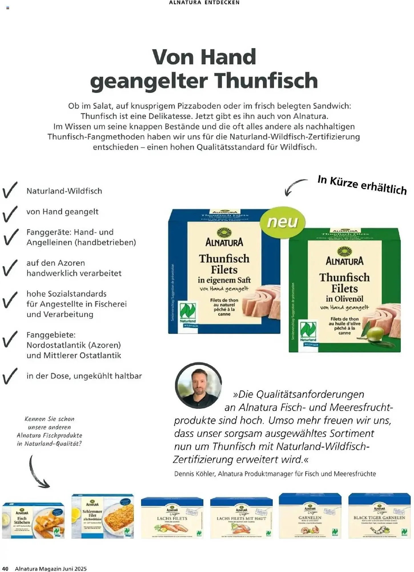 Alnatura Prospekt von 1. Juni bis 30. Juni 2025 - Prospekt seite 40