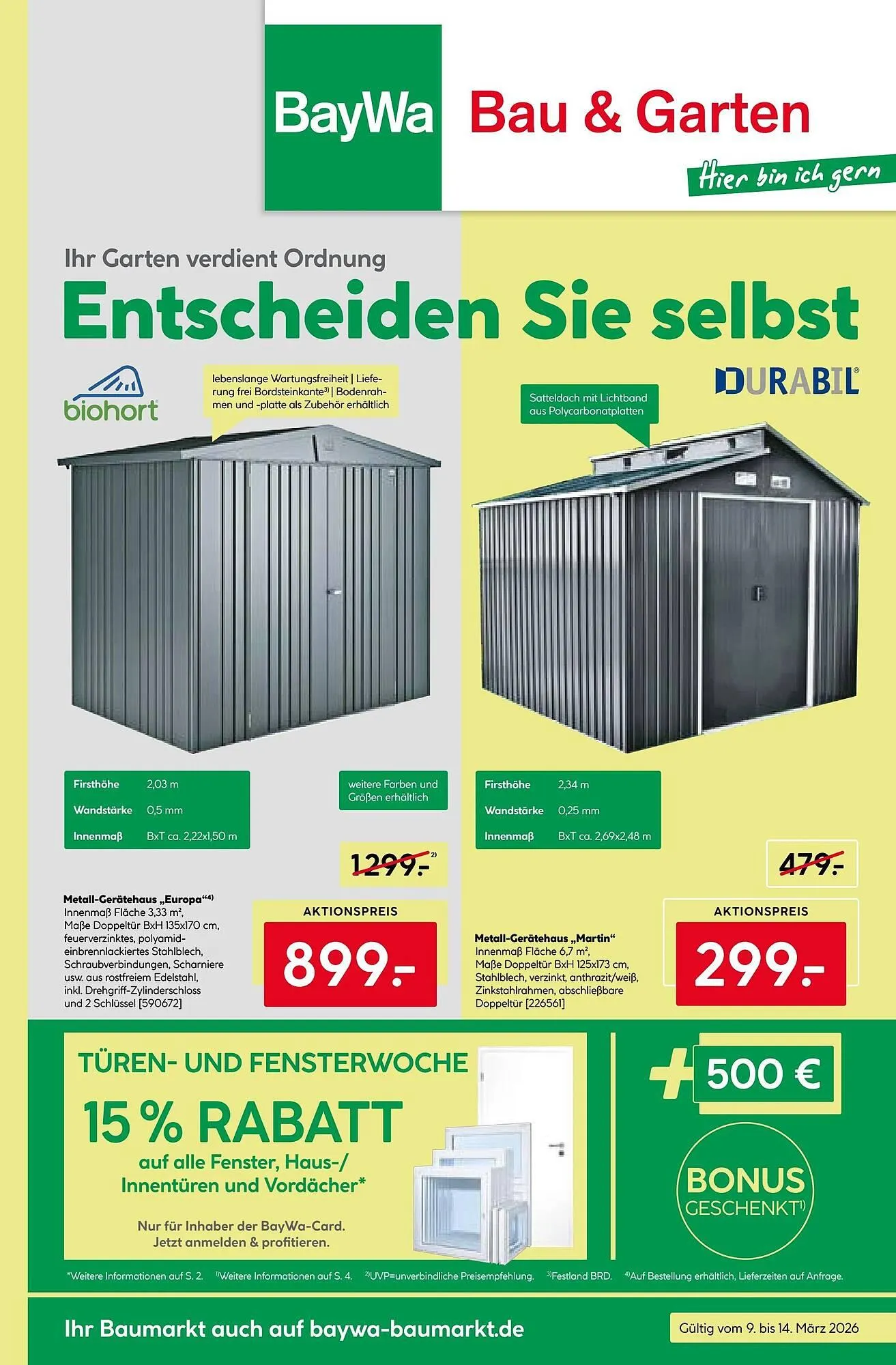 BayWa Prospekt von 9. März bis 15. März 2026 - Prospekt seite 1