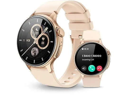 RAYOFI S58 Smartwatch Silikon, Gold/Silver