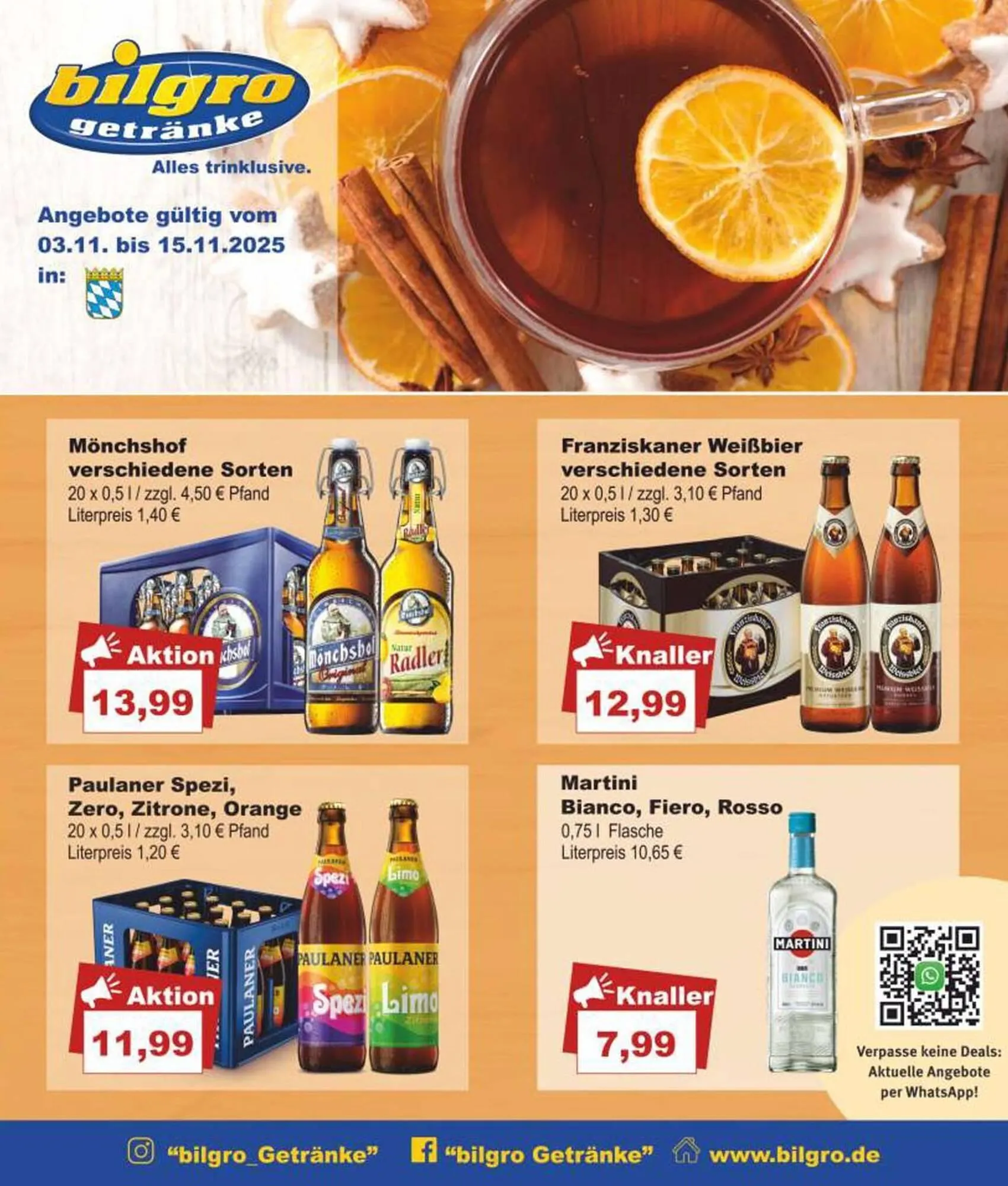 Bilgro Prospekt von 3. November bis 15. November 2025 - Prospekt seite 1