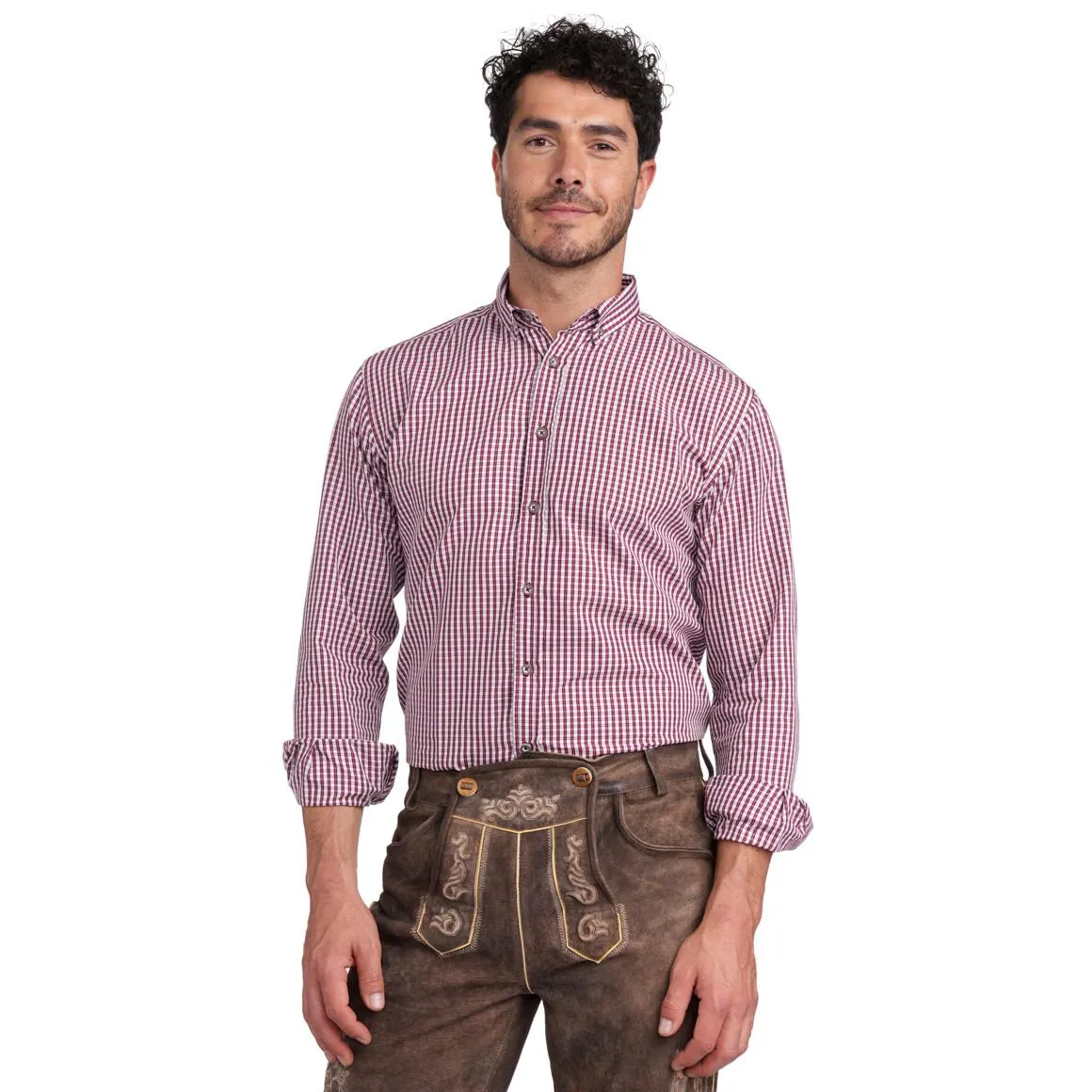 Herren Hemd mit feinem Karo-Muster