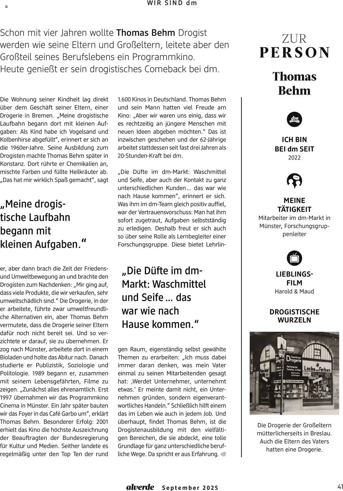 dm drogerie Magazin von 1. September bis 30. September 2025 - Prospekt seite 41