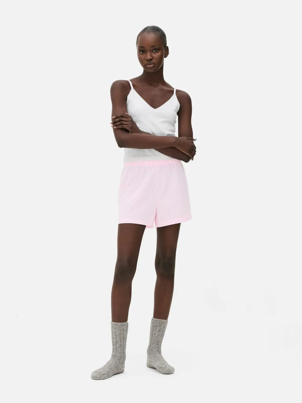 Gewebte Schlafanzug-Shorts