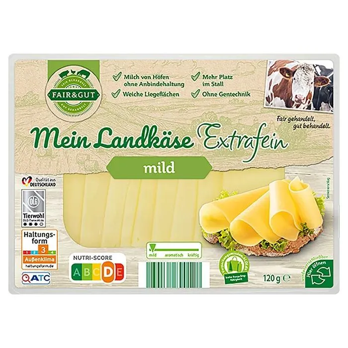 MILSANI Mein Landkäse 120 g, Fein