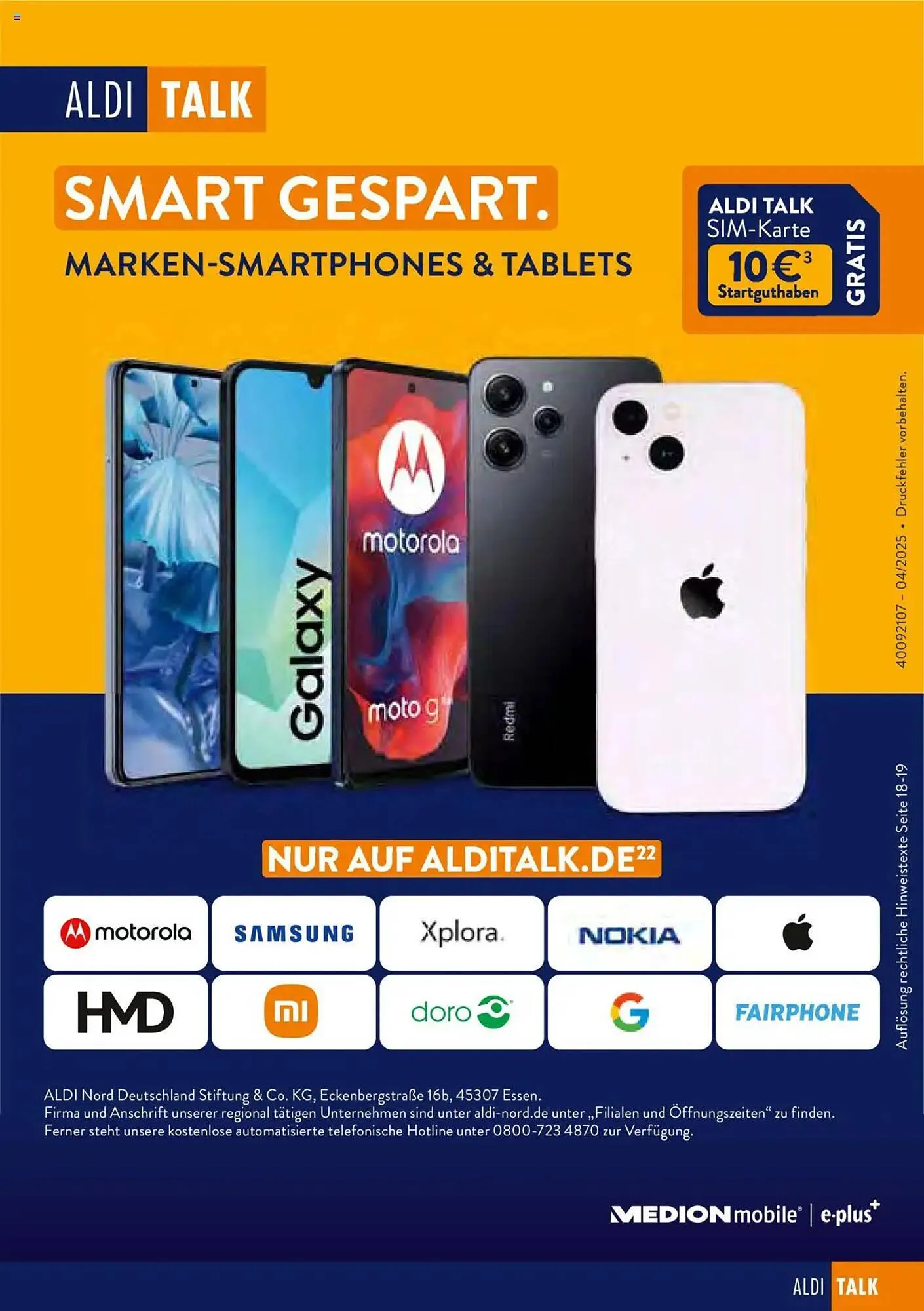 Aldi Nord Prospekt von 24. April bis 30. Mai 2025 - Prospekt seite 20