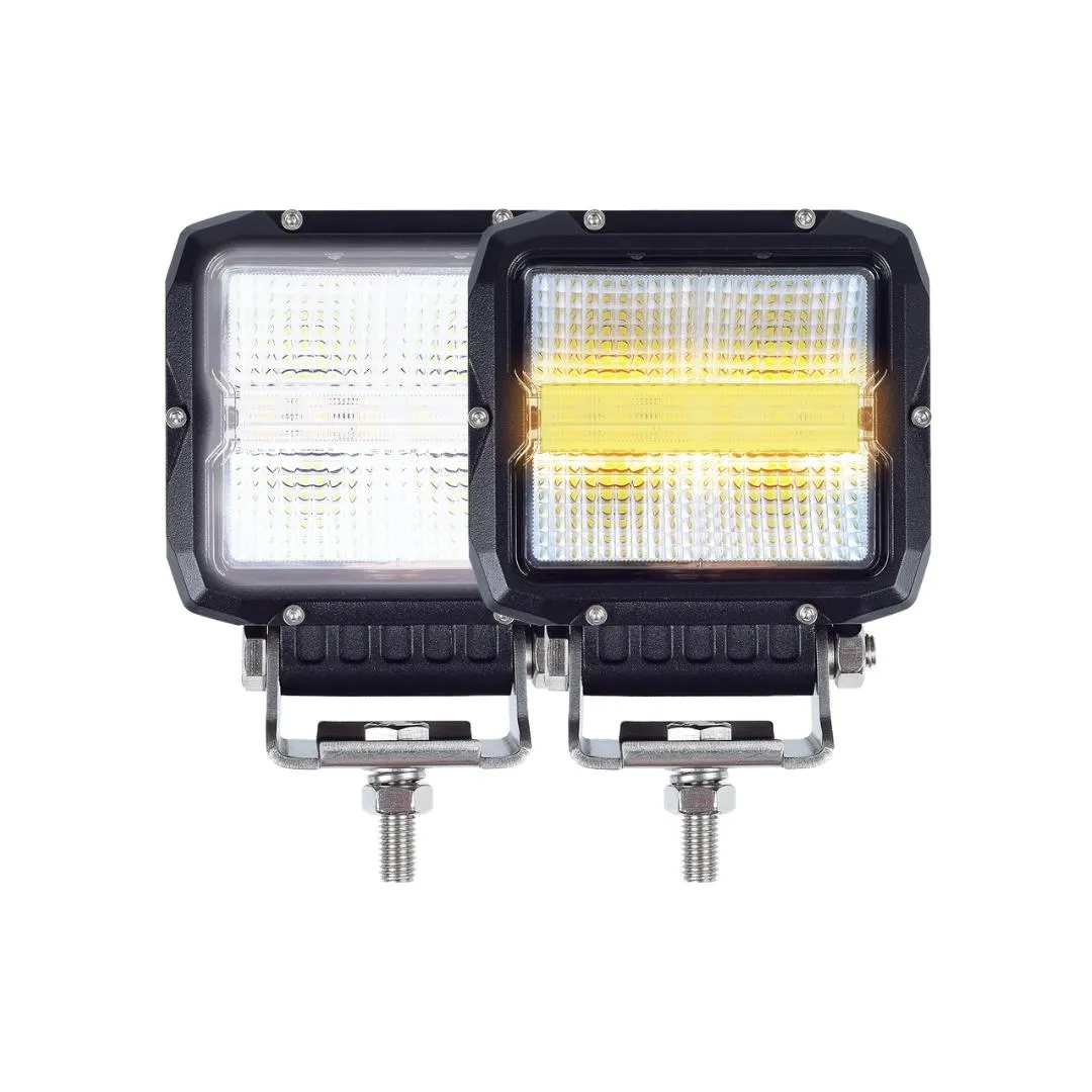 Berger & Schröter | 2er Set Arbeitsscheinwerfer 60 W, Blitz, Positionslicht