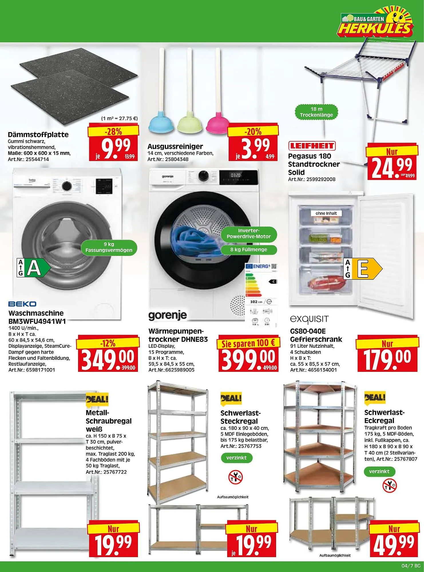Herkules Baumarkt Prospekt von 19. Januar bis 24. Januar 2026 - Prospekt seite 7