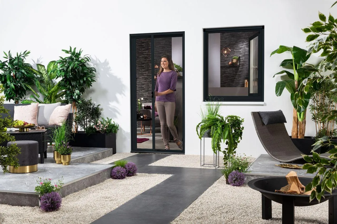 Alu-Türrollo Bausatz 125x220 cm in Anthrazit