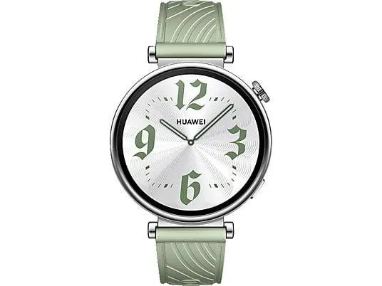 HUAWEI Watch GT 4 41 Smartwatches Edelstahl Fluorelastomer-Armband, 120 – 190 mm, Grün