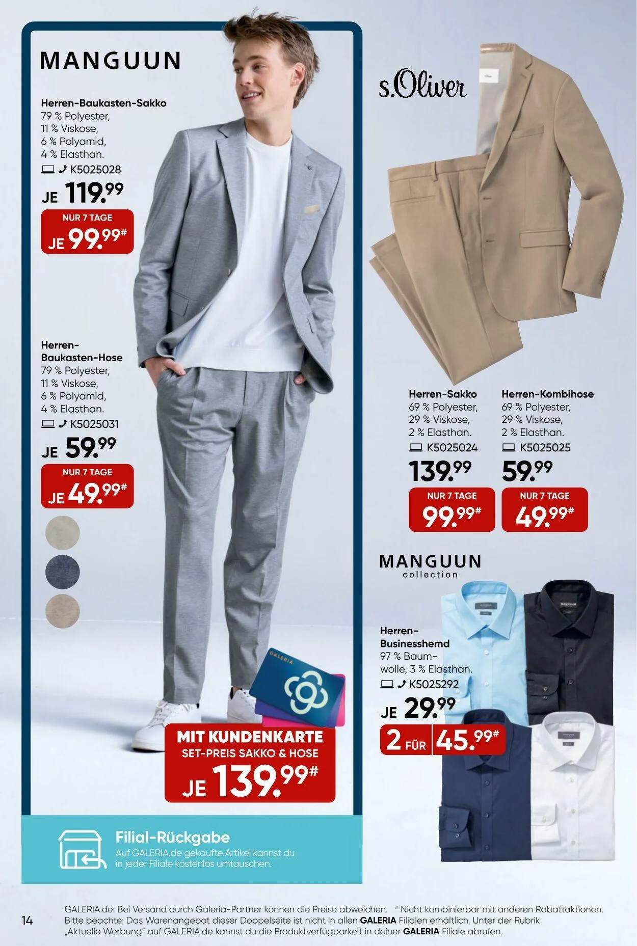 GALERIA Kaufhof Aktueller Prospekt von 19. März bis 25. März 2025 - Prospekt seite 14
