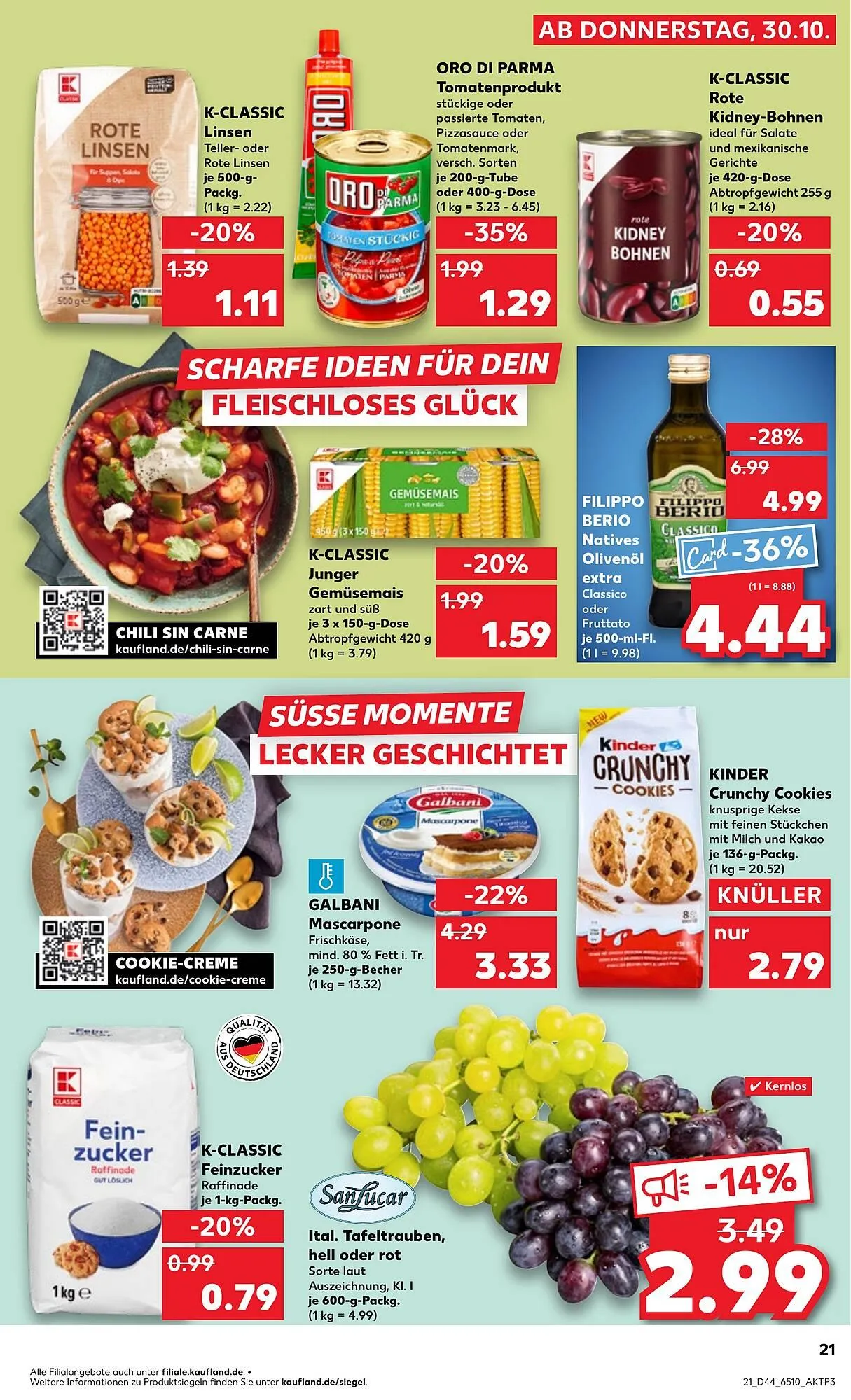 Kaufland Prospekt von 30. Oktober bis 5. November 2025 - Prospekt seite 21