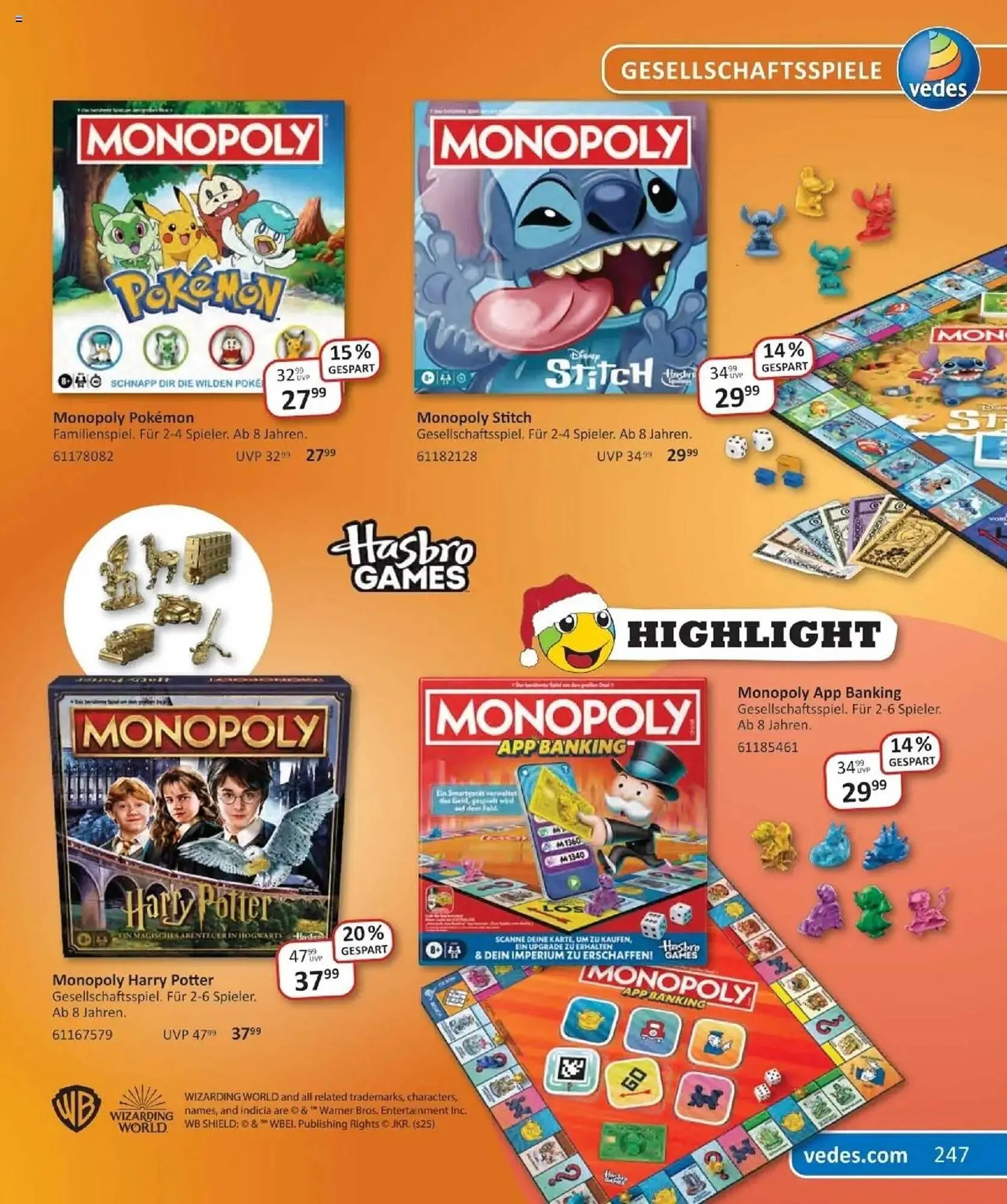 Vedes Prospekt von 29. September bis 6. Januar 2026 - Prospekt seite 247