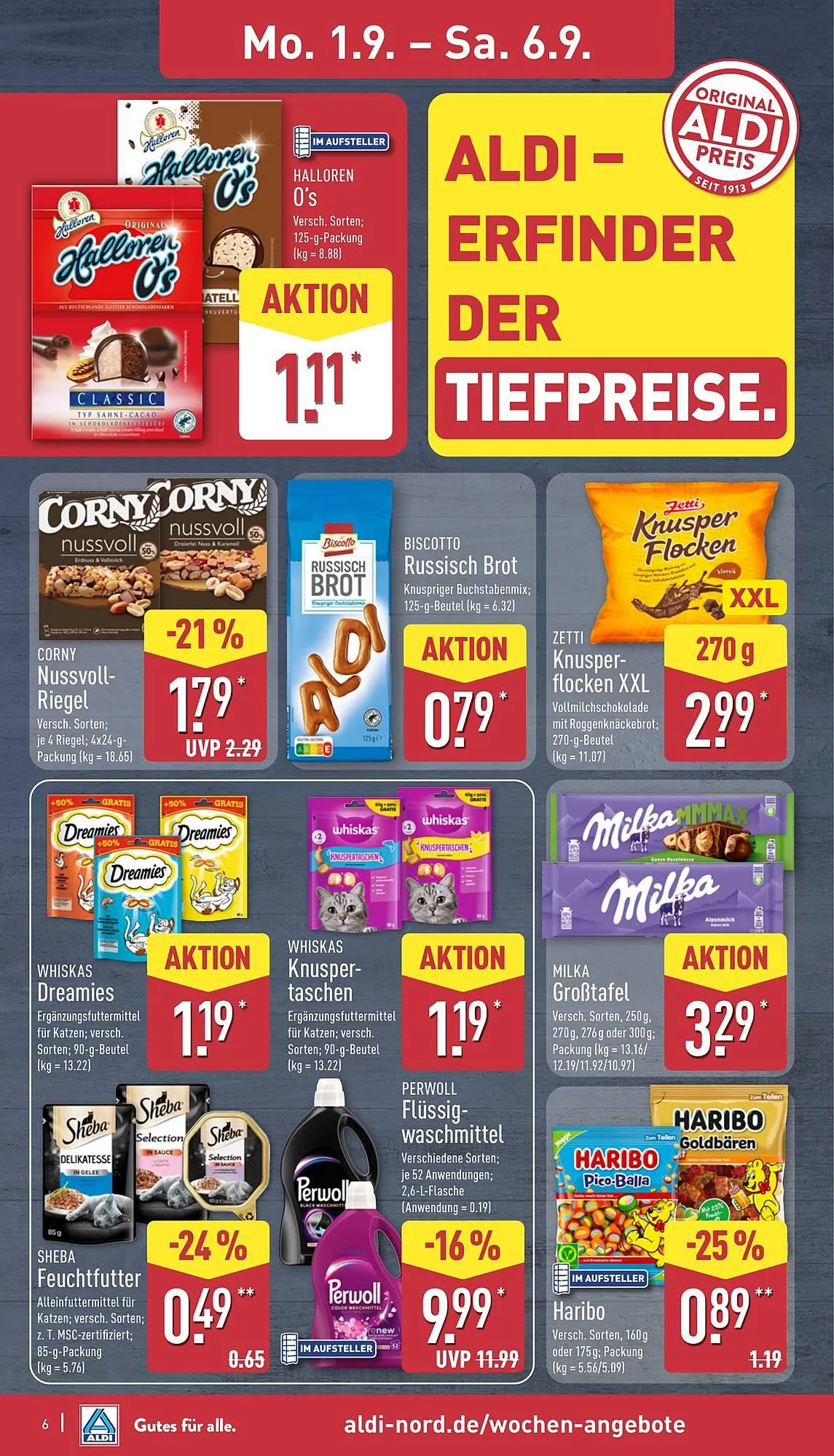 Aldi Nord Prospekt von 1. September bis 6. September 2025 - Prospekt seite 6