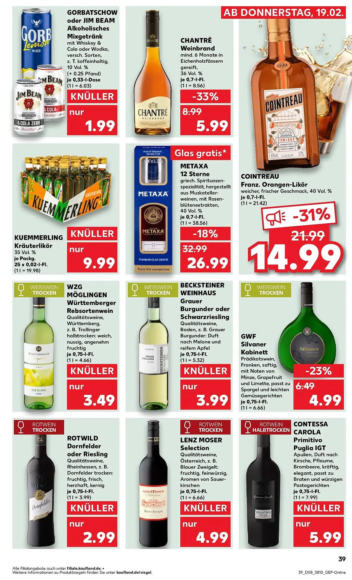 Kaufland Prospekt von 22. Februar bis 25. Februar 2026 - Prospekt seite 39