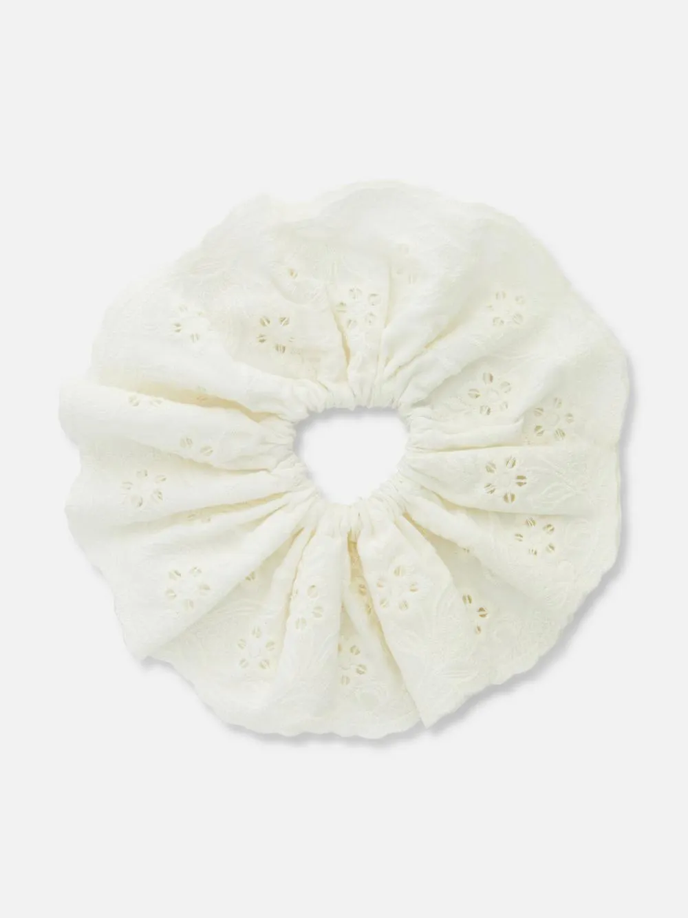 Jumbo-Haargummi mit Lochstickerei