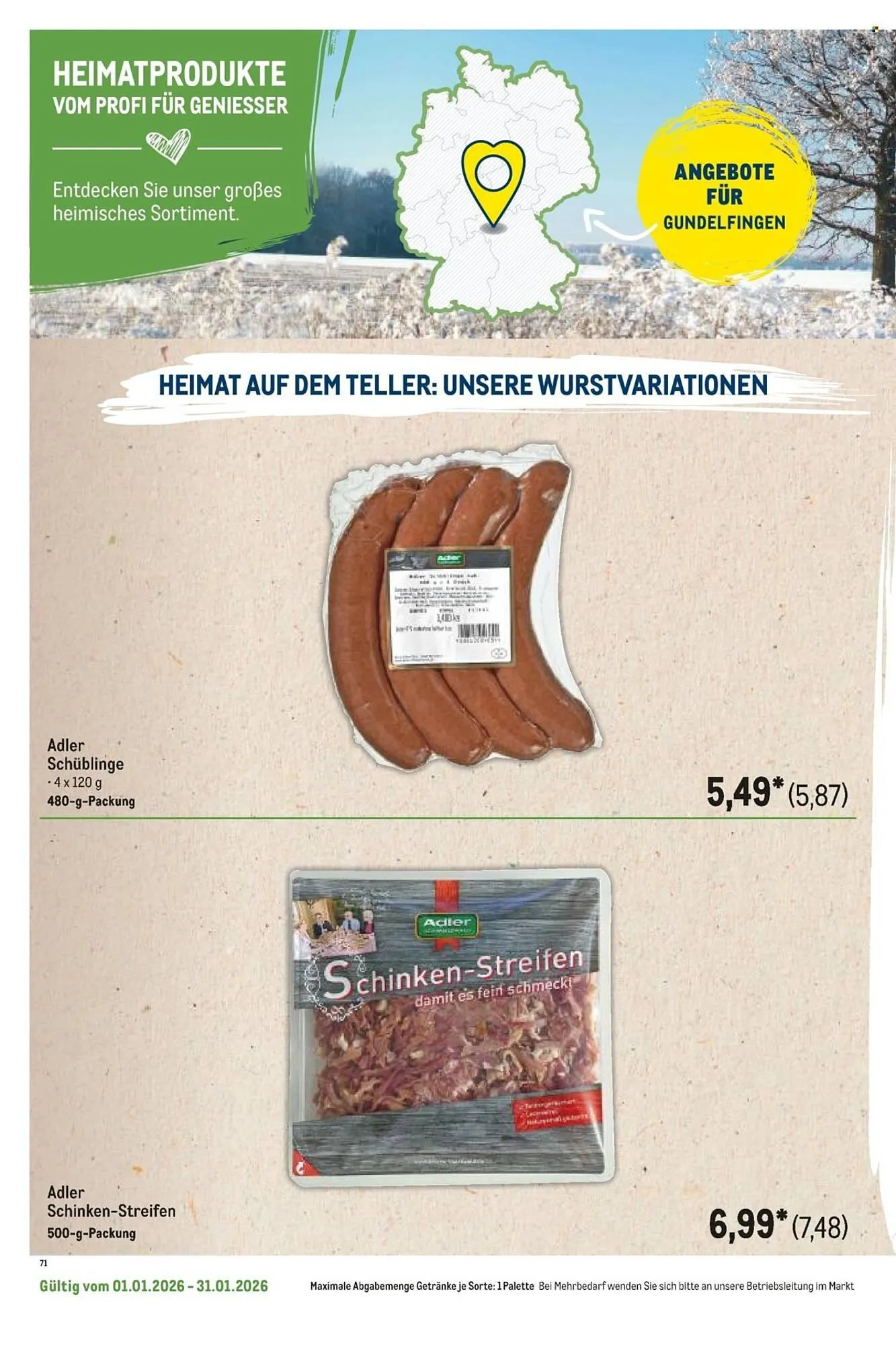 METRO Prospekt von 1. Januar bis 31. Januar 2026 - Prospekt seite 114