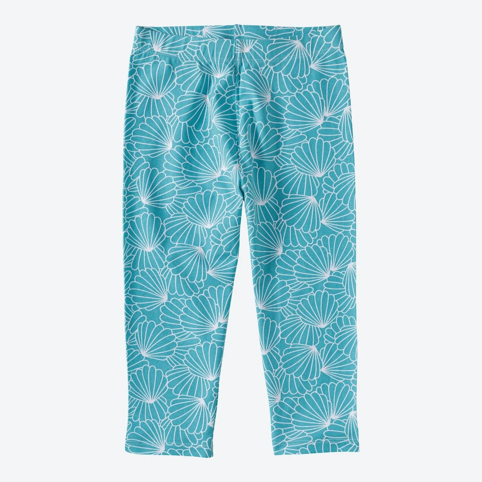 Kinder-Mädchen-Caprihose mit Muschel-Motiven