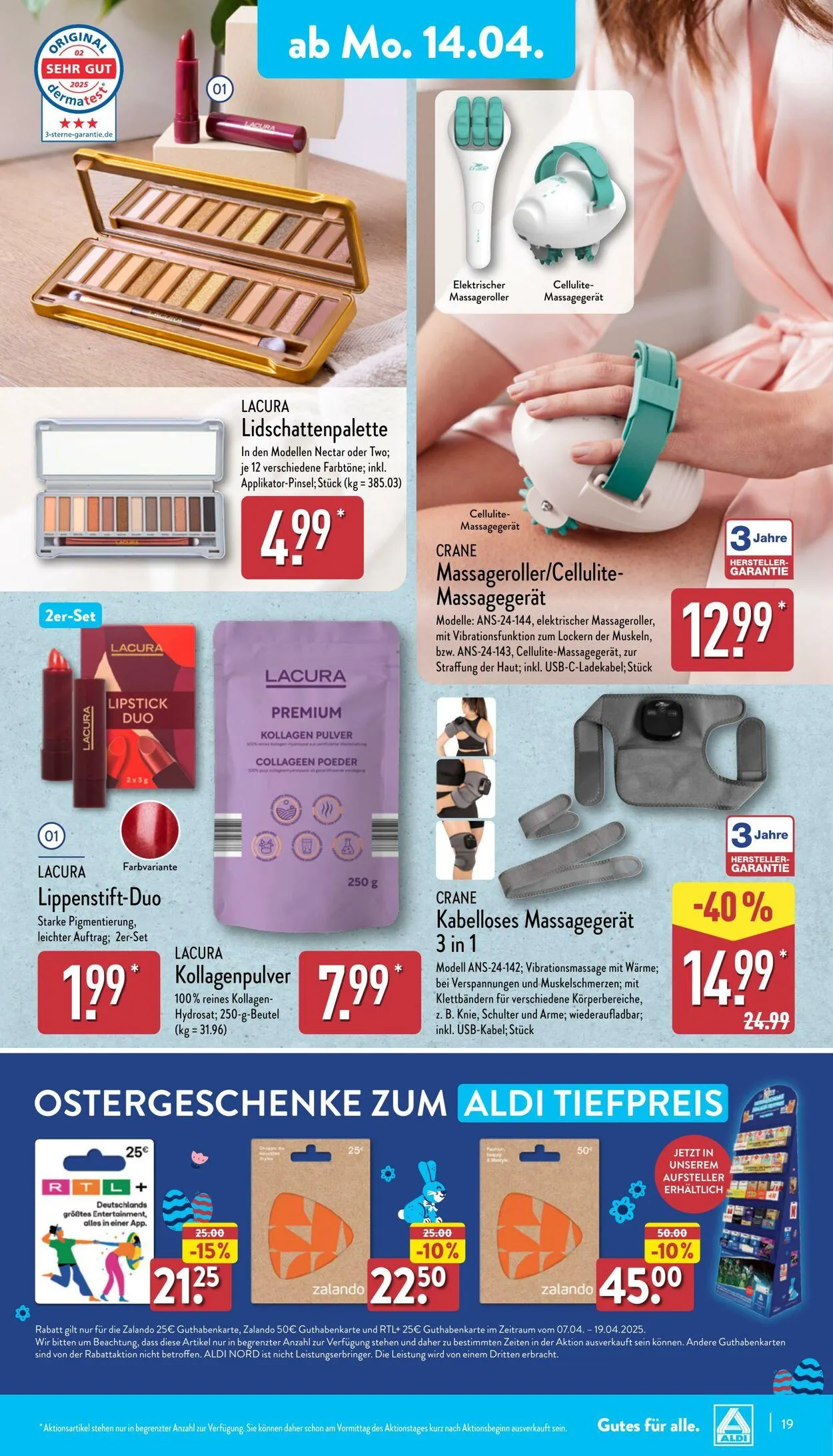 Aldi-Nord von 7. April bis 12. April 2025 - Prospekt seite 19