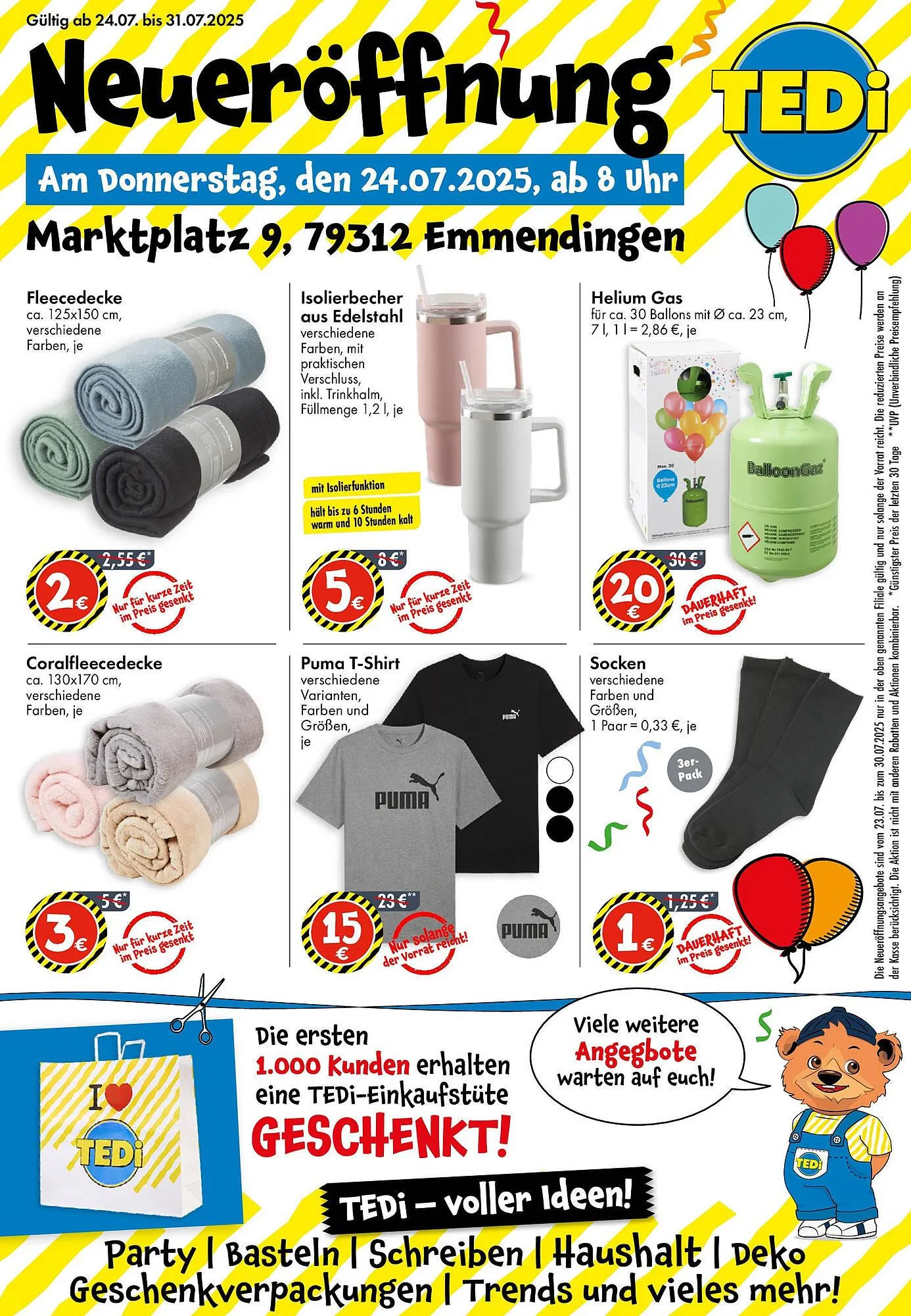 TEDi Prospekt von 19. Juli bis 26. Juli 2025 - Prospekt seite 1