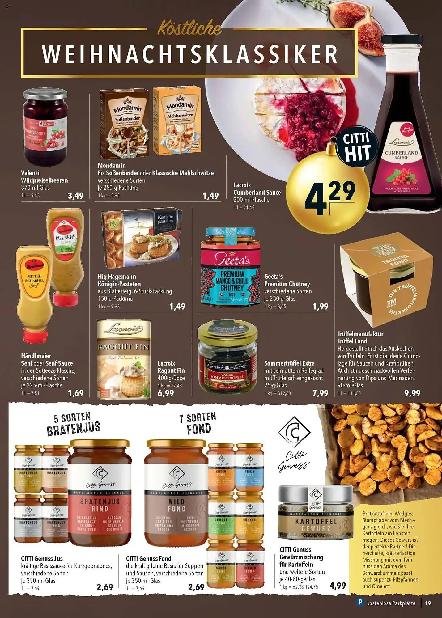 CITTI Markt Prospekt von 17. Dezember bis 24. Dezember 2025 - Prospekt seite 19