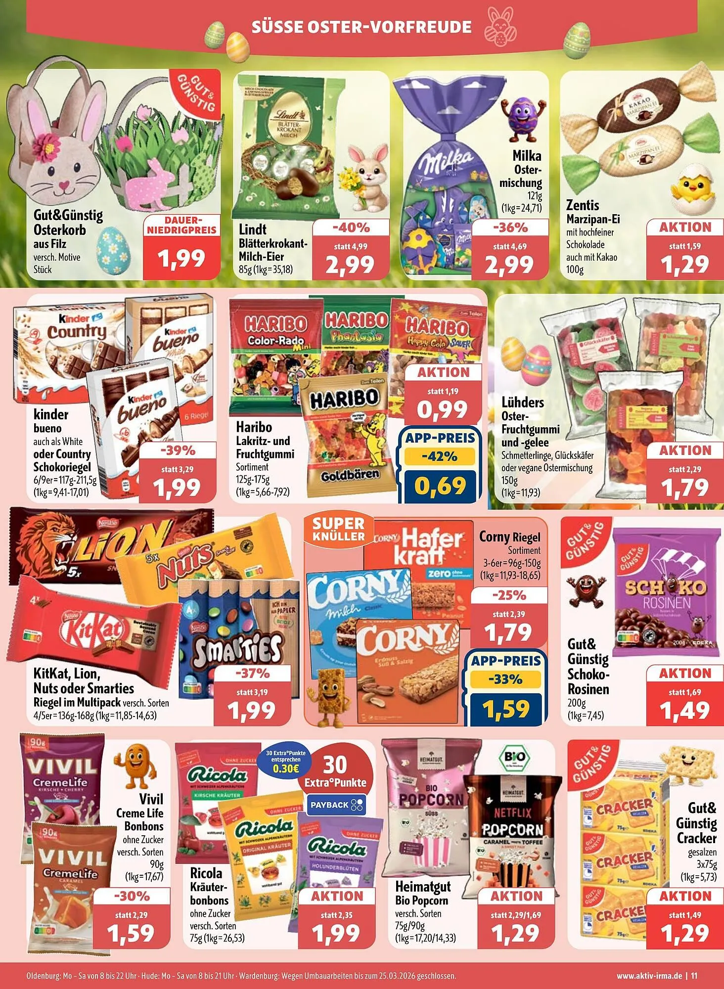 Aktiv Irma Prospekt von 16. März bis 21. März 2026 - Prospekt seite 11