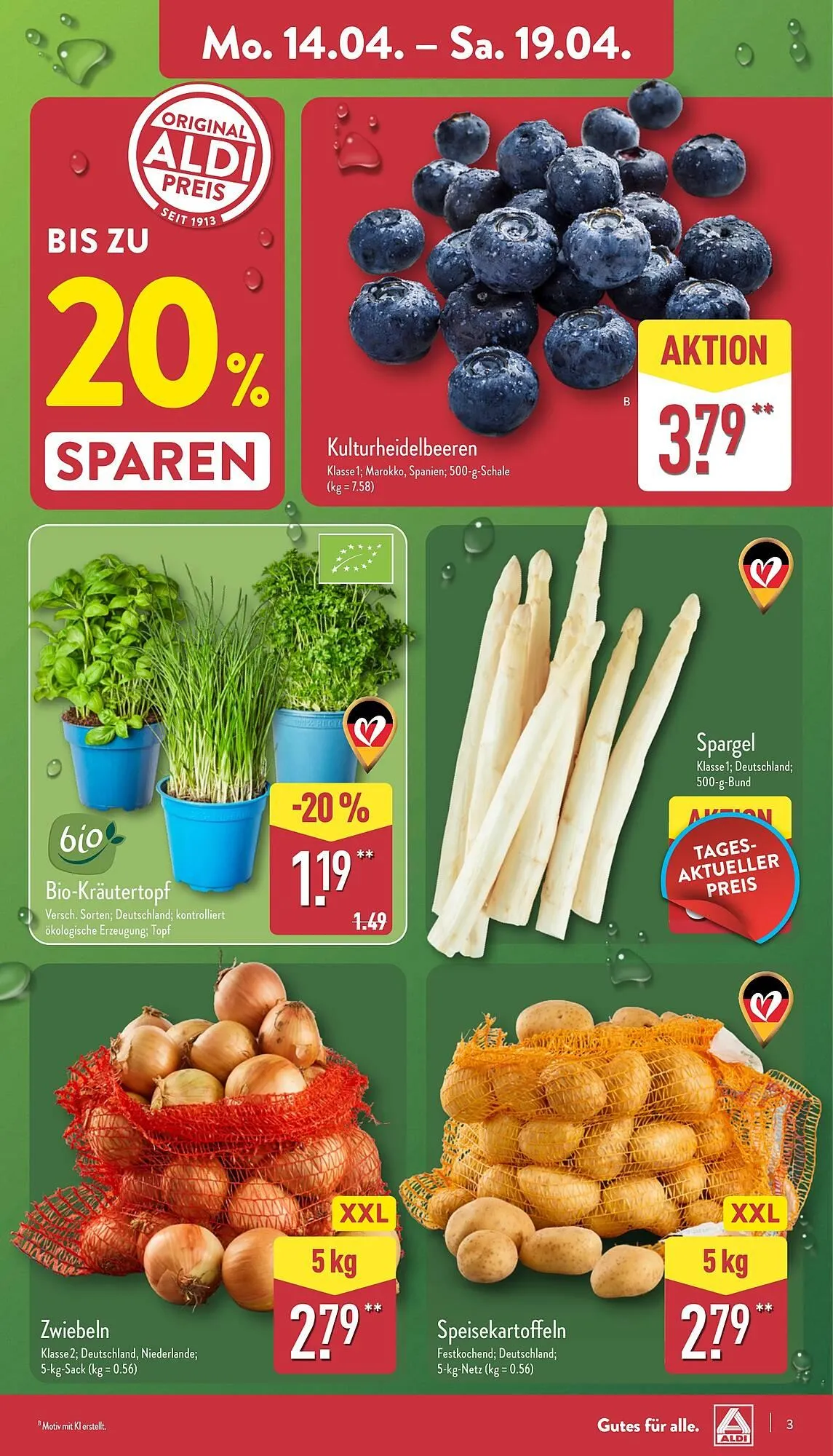 Aldi Nord Prospekt von 14. April bis 19. April 2025 - Prospekt seite 3