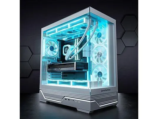 GAMEMACHINES Apex, Wasserkühlung, Gaming PC mit AMD Ryzen™ 7 7700 Prozessor, 32 GB RAM, 1000 GB SSD, NVIDIA GeForce RTX™ 5070, Windows 11 Pro