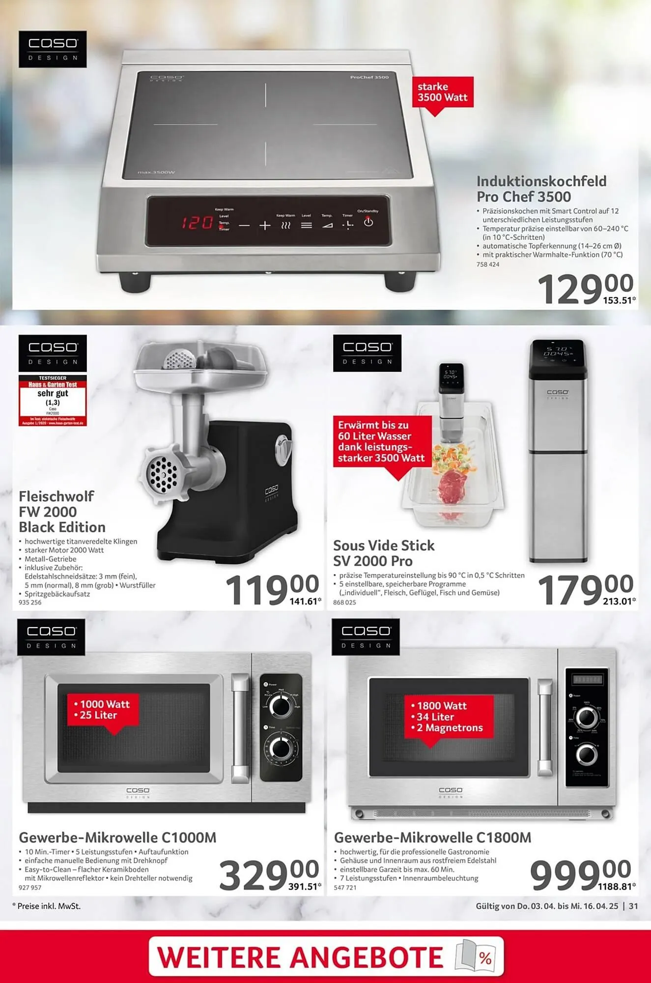 Selgros Prospekt von 3. April bis 16. April 2025 - Prospekt seite 31