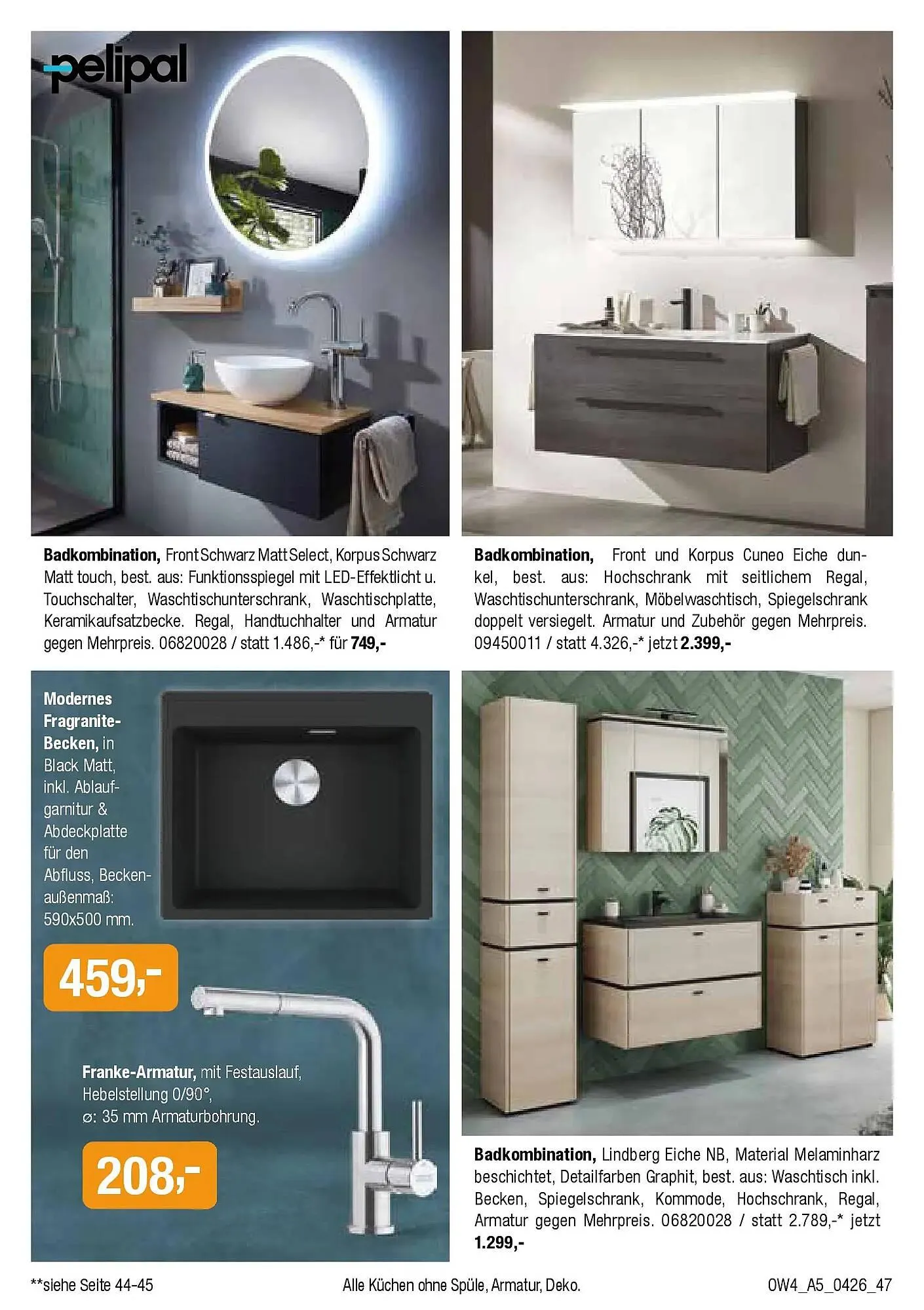 Opti Wohnwelt Prospekt von 1. April bis 18. April 2026 - Prospekt seite 47