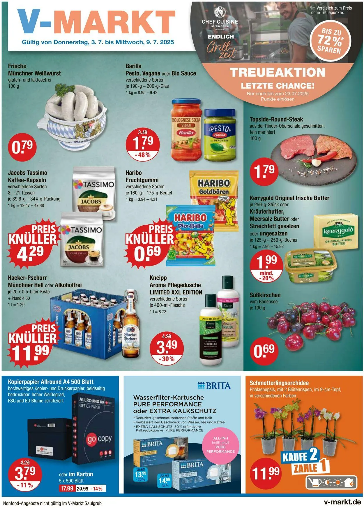 V-Markt Aktueller Prospekt von 3. Juli bis 9. Juli 2025 - Prospekt seite 1