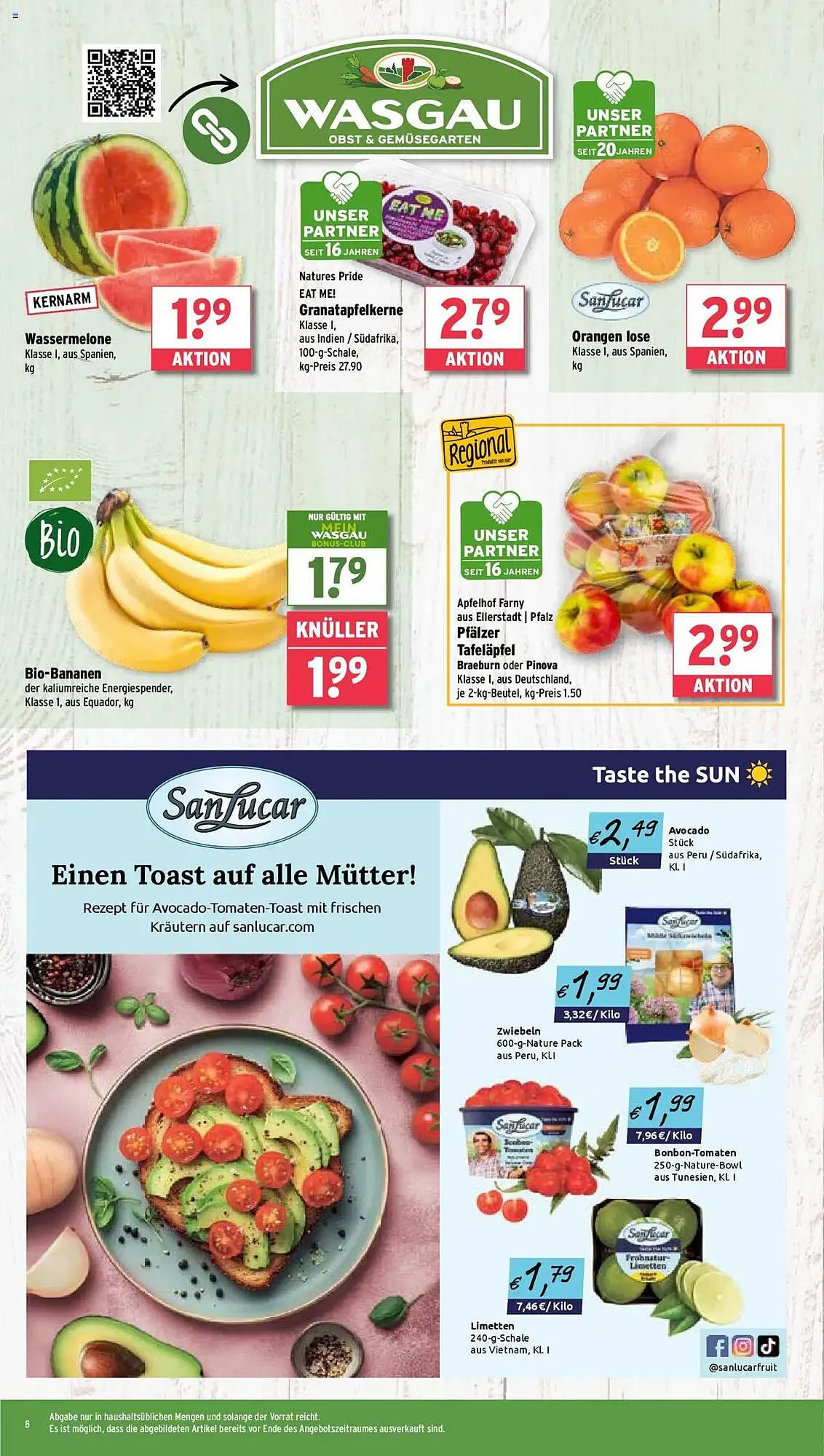 Wasgau Prospekt von 5. Mai bis 10. Mai 2025 - Prospekt seite 8