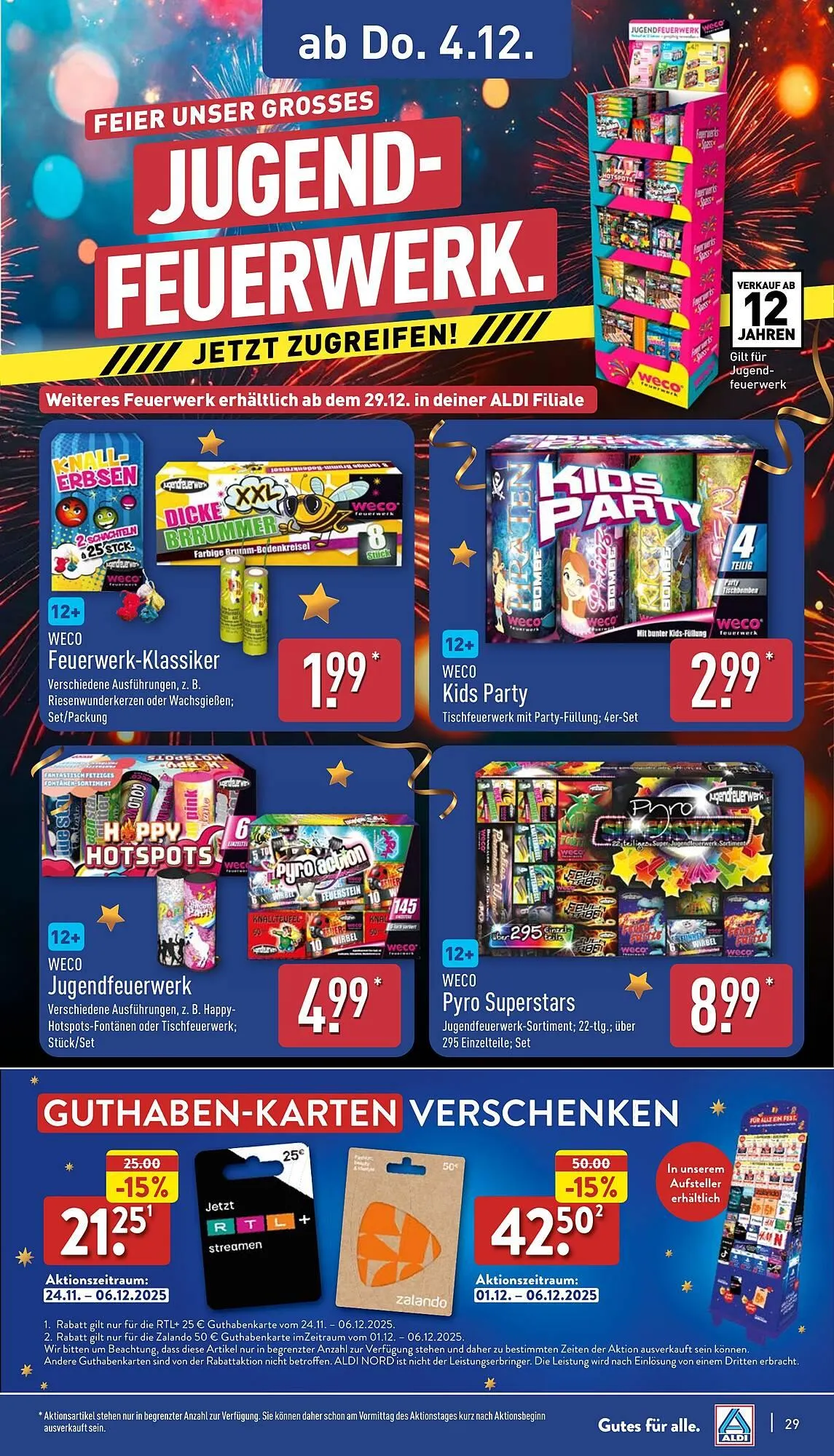 Aldi Nord Prospekt von 1. Dezember bis 6. Dezember 2025 - Prospekt seite 29