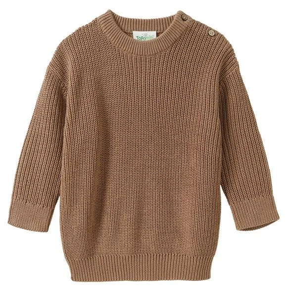 Baby Strickpullover aus Bio-Baumwolle