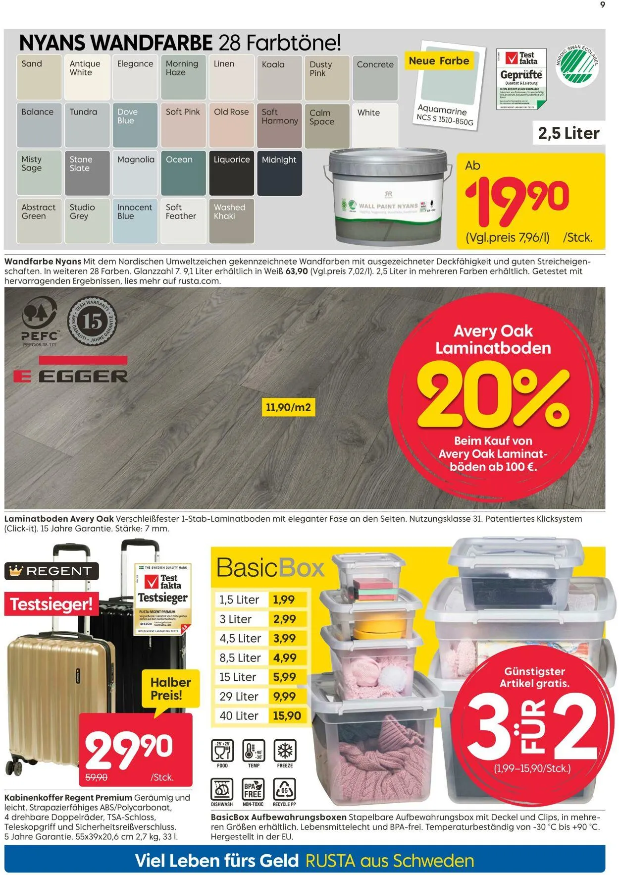 Rusta von 1. September bis 15. September 2025 - Prospekt seite 9