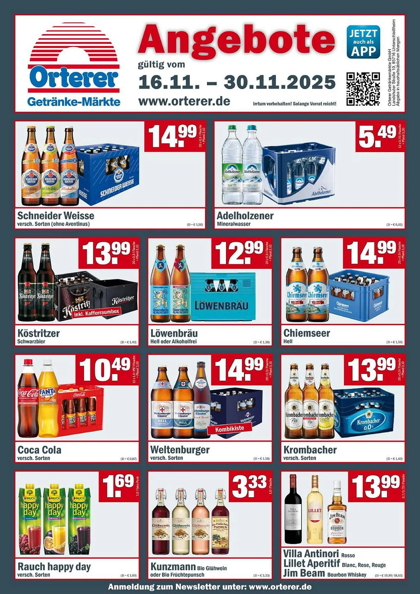 Sobi Getränkemarkt Prospekt von 16. November bis 30. November 2025 - Prospekt seite 1