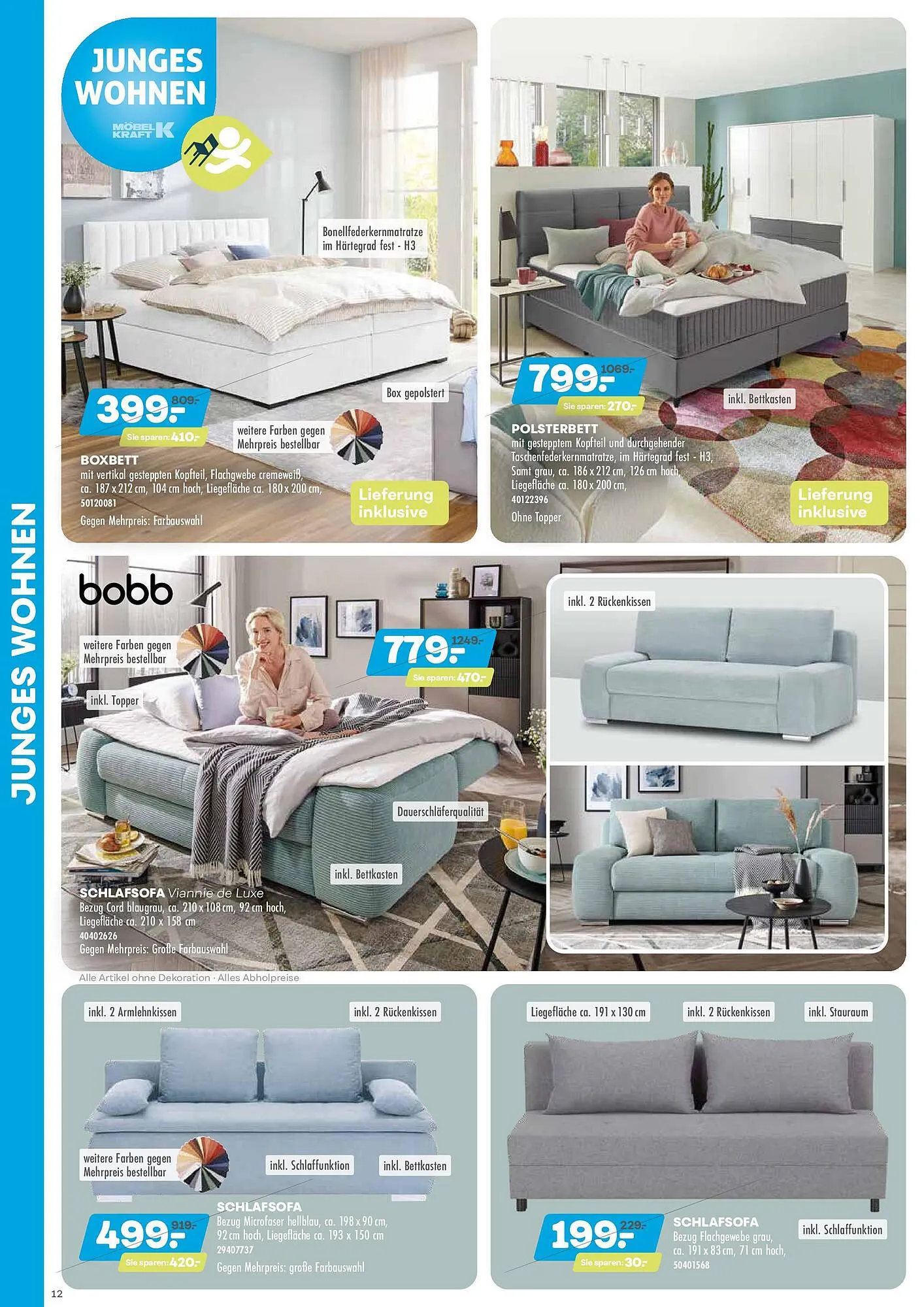 Möbel Kraft Prospekt von 15. April bis 13. Mai 2025 - Prospekt seite 12