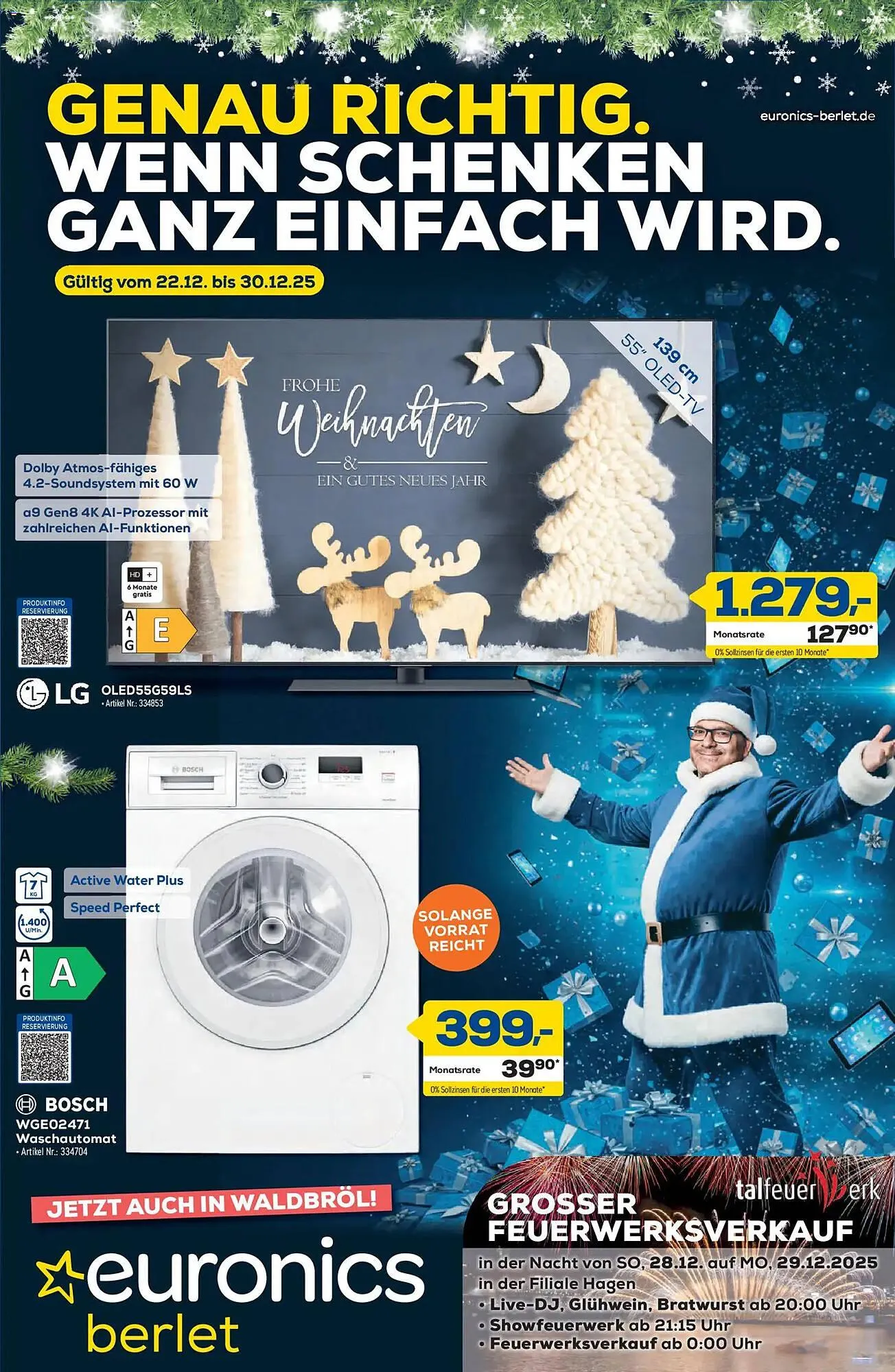 Euronics Prospekt von 22. Dezember bis 30. Dezember 2025 - Prospekt seite 1