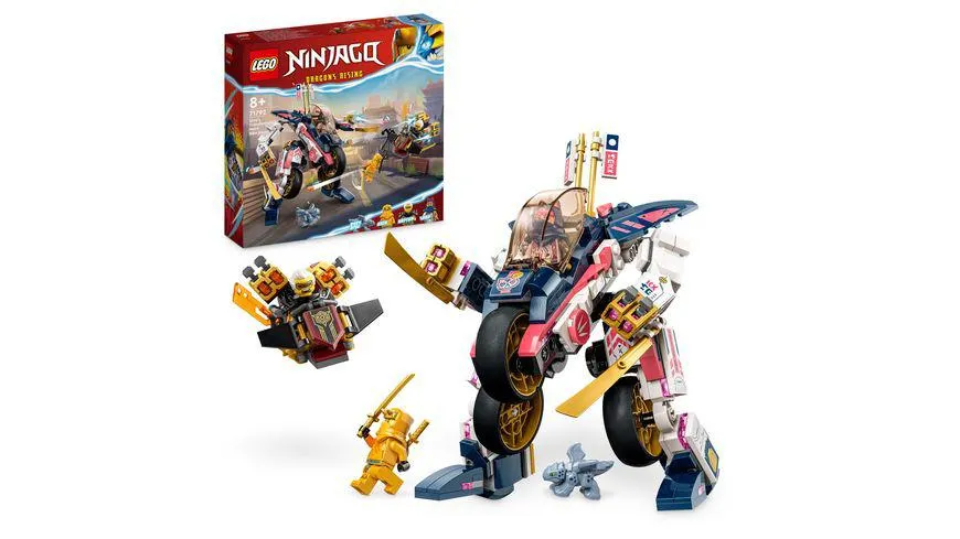 LEGO NINJAGO 71792 Soras Mech-Bike, Motorrad Spielzeug mit Actionfigur