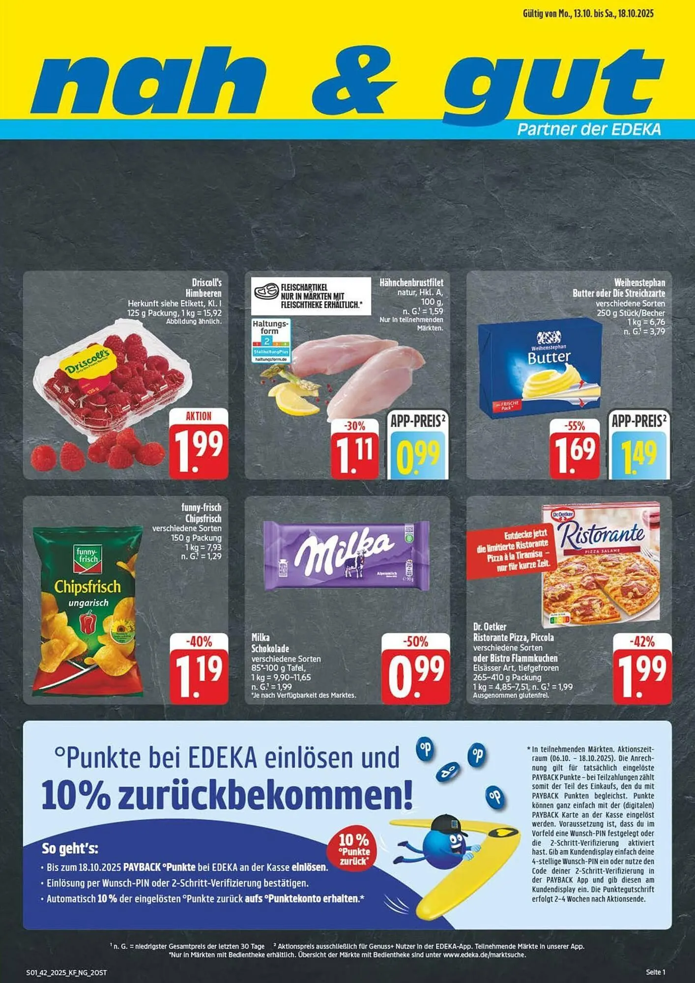 Nah & gut Prospekt von 11. Oktober bis 18. Oktober 2025 - Prospekt seite 1