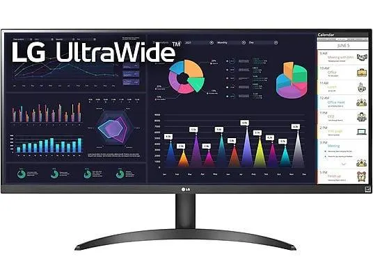 LG 34WQ500-B 86CM 34 Zoll Full-HD Monitor (5 ms Reaktionszeit , 100 Hz , 60 Hz nativ)