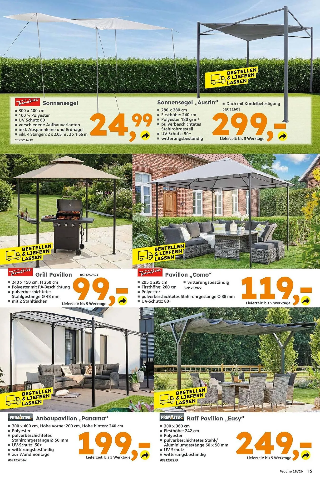 Globus Baumarkt Prospekt von 26. April bis 2. Mai 2026 - Prospekt seite 15