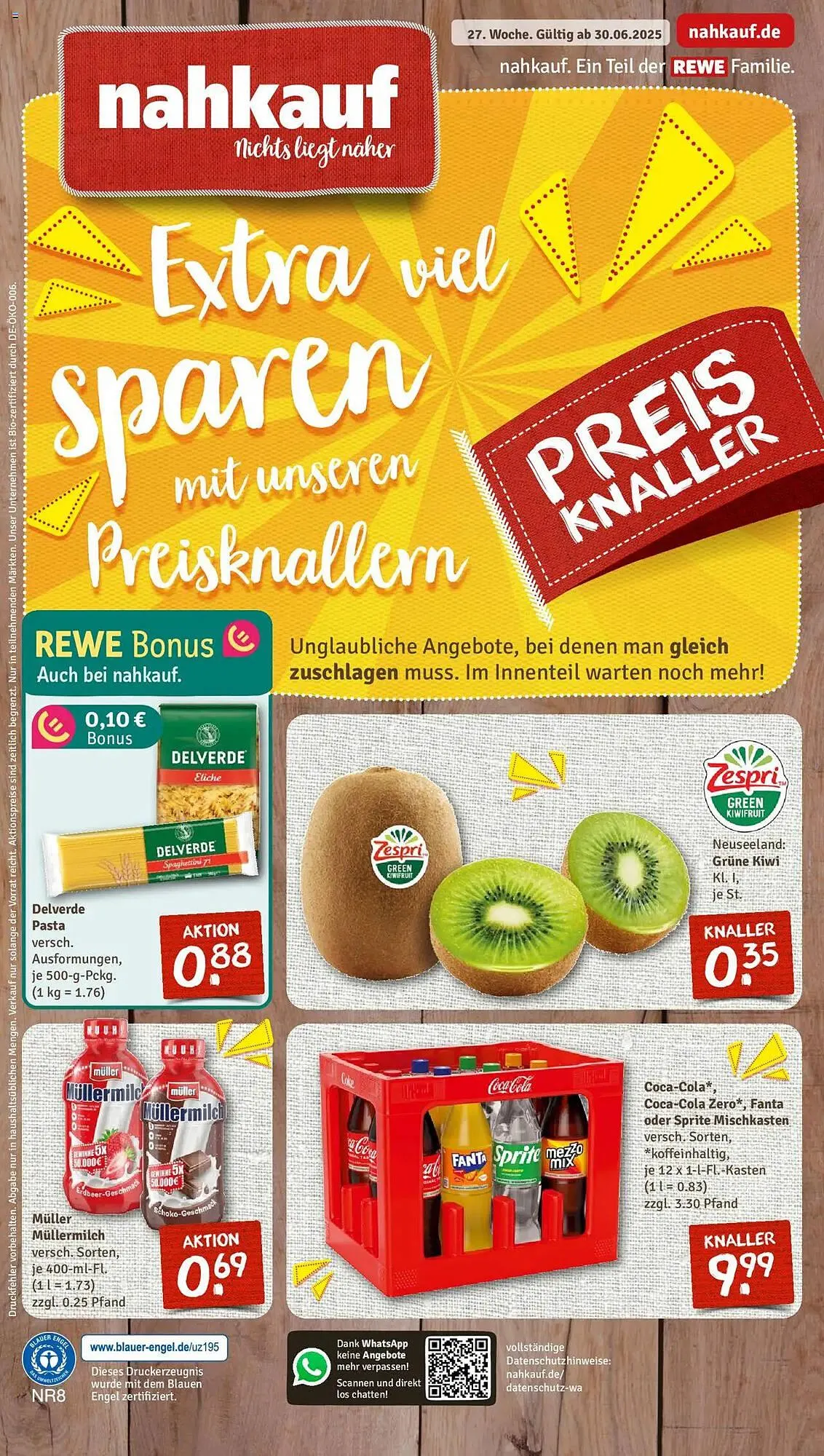 nahkauf Prospekt von 30. Juni bis 6. Juli 2025 - Prospekt seite 1