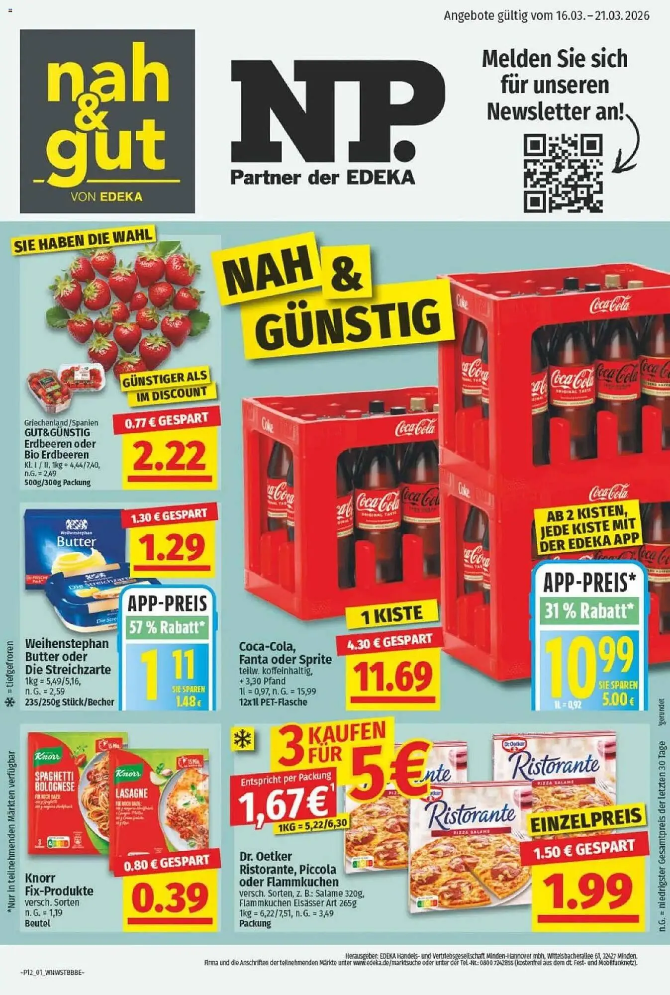 NP Discount Prospekt von 16. März bis 21. März 2026 - Prospekt seite 1