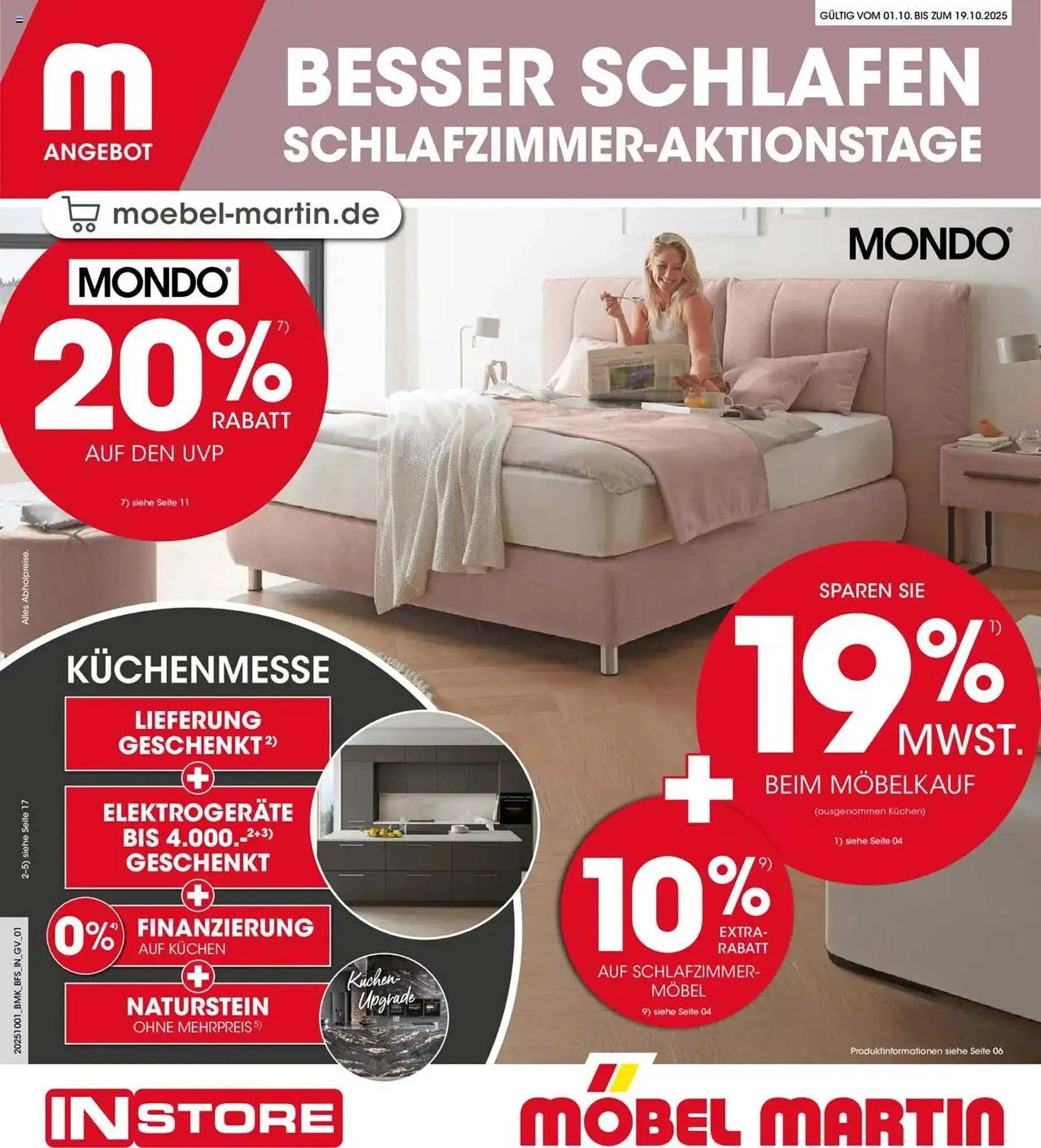 Möbel Martin Prospekt von 1. Oktober bis 19. Oktober 2025 - Prospekt seite 1