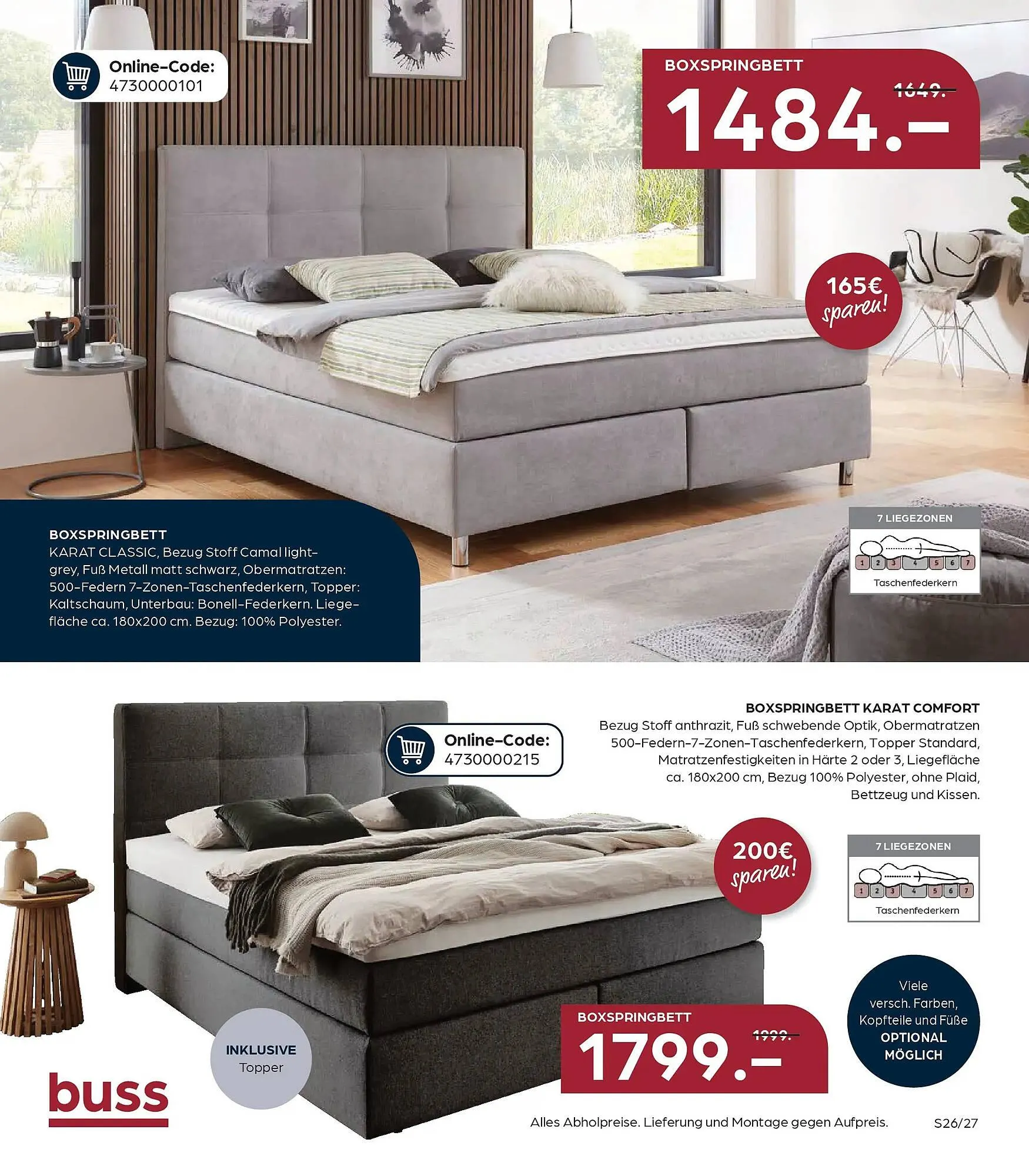 Möbel Buss Prospekt von 8. April bis 13. April 2026 - Prospekt seite 26